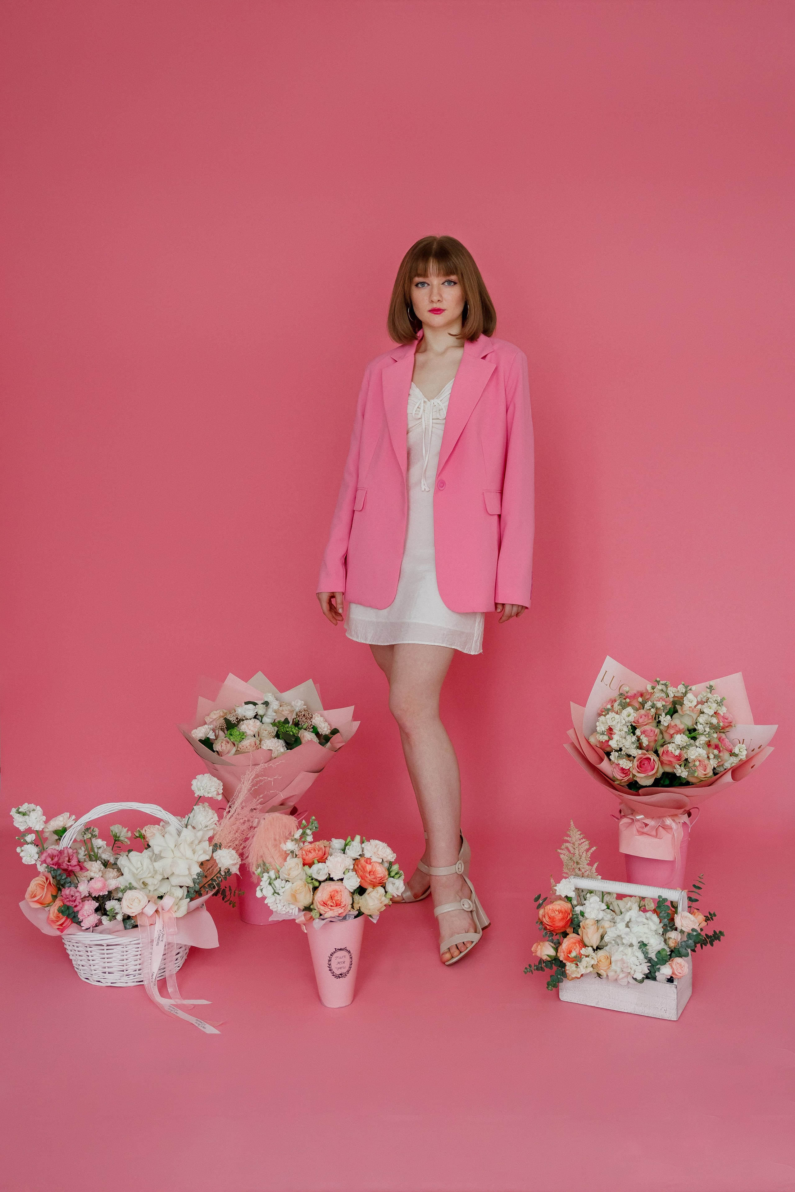 Контент-съёмка для салона цветов. Розовый зал. Фотограф Марина Юдина. Подольск, Москва