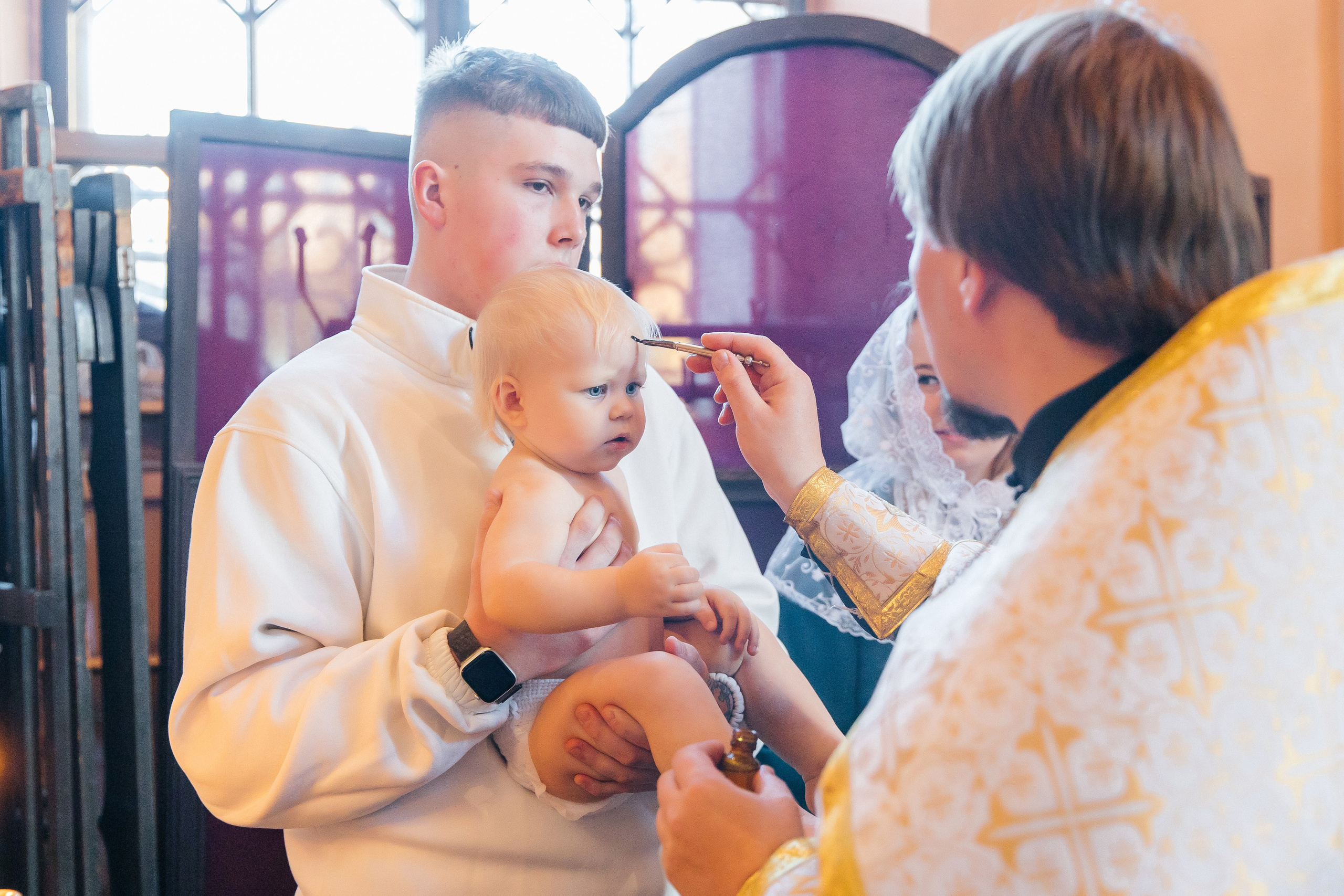 Таинство крещения Макара (18 октября 2025). Свадебный и семейный фотограф Крамар Наталья