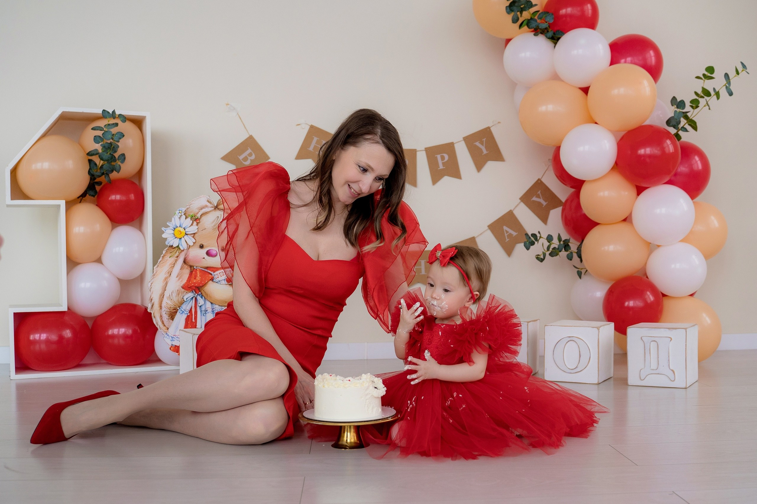 Платья Family look. Фотостудия Малина в городе Улан-Удэ. Фотограф Ирина Жарникова