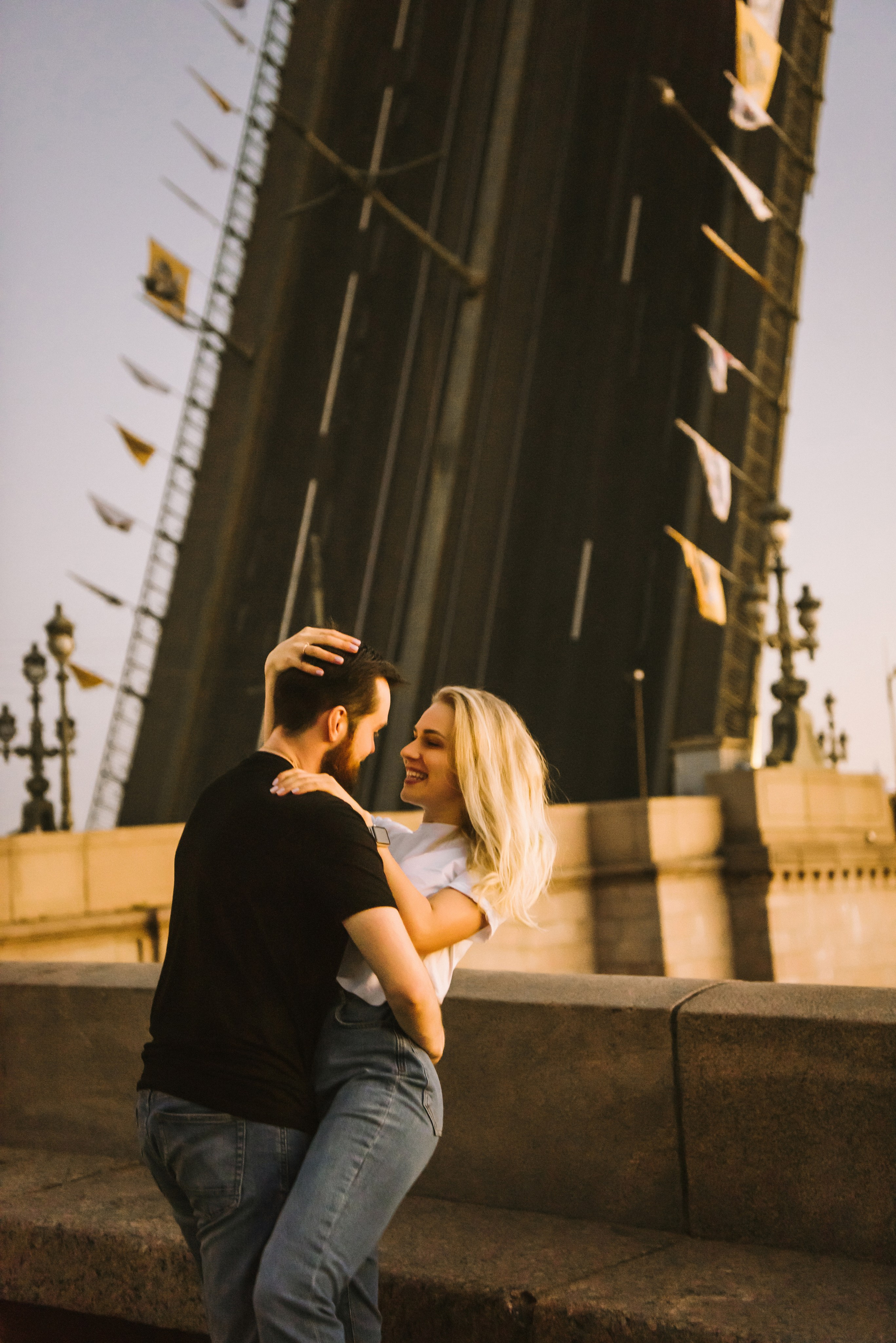 Лера и Женя. Разводные мосты. Рассвет. Свадебный фотограф в Санкт-Петербурге София Шубик