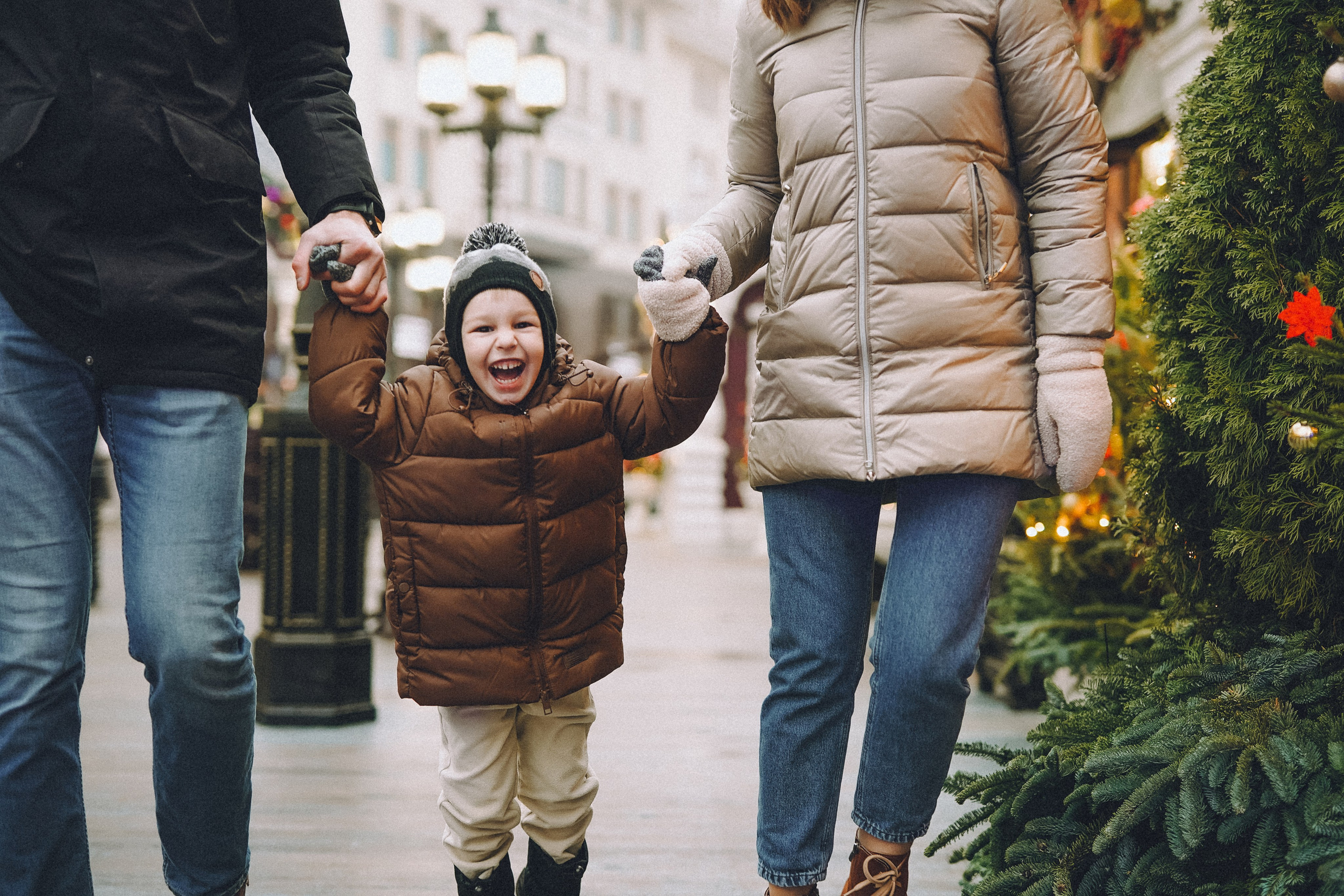 Прогулка по новогодней Москве для Юли, Жени и Вани. Фотограф Наталья Колганова