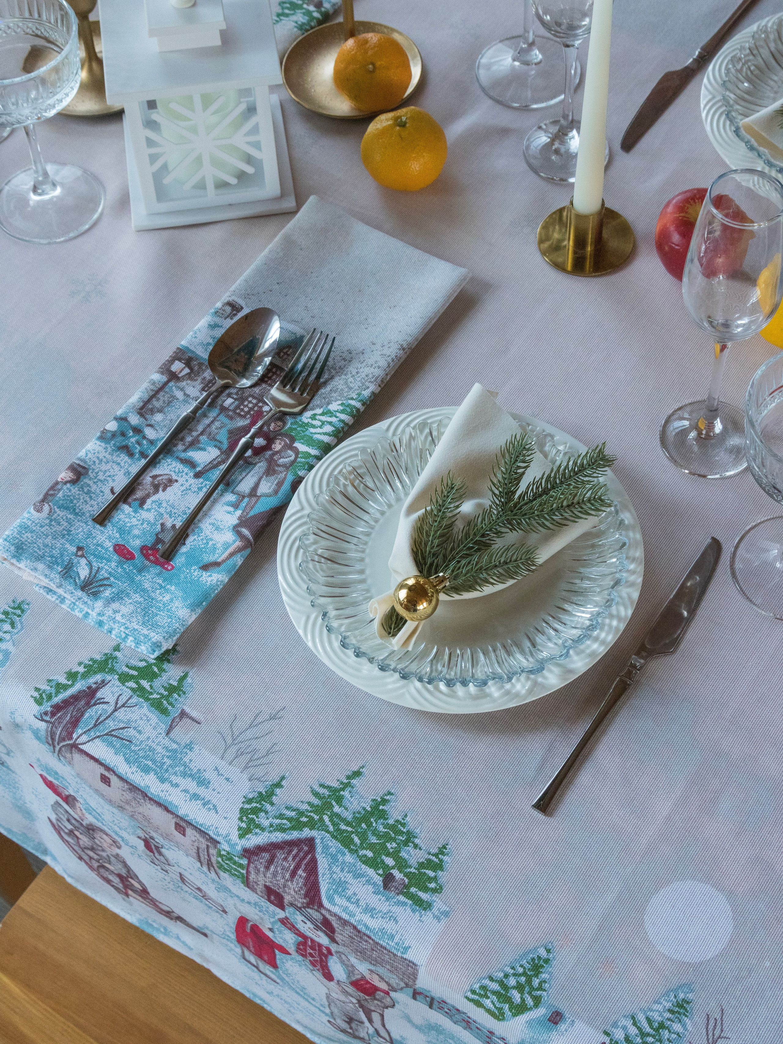 Скатерть новогодняя. Фотостудия для Wildberries Ozon