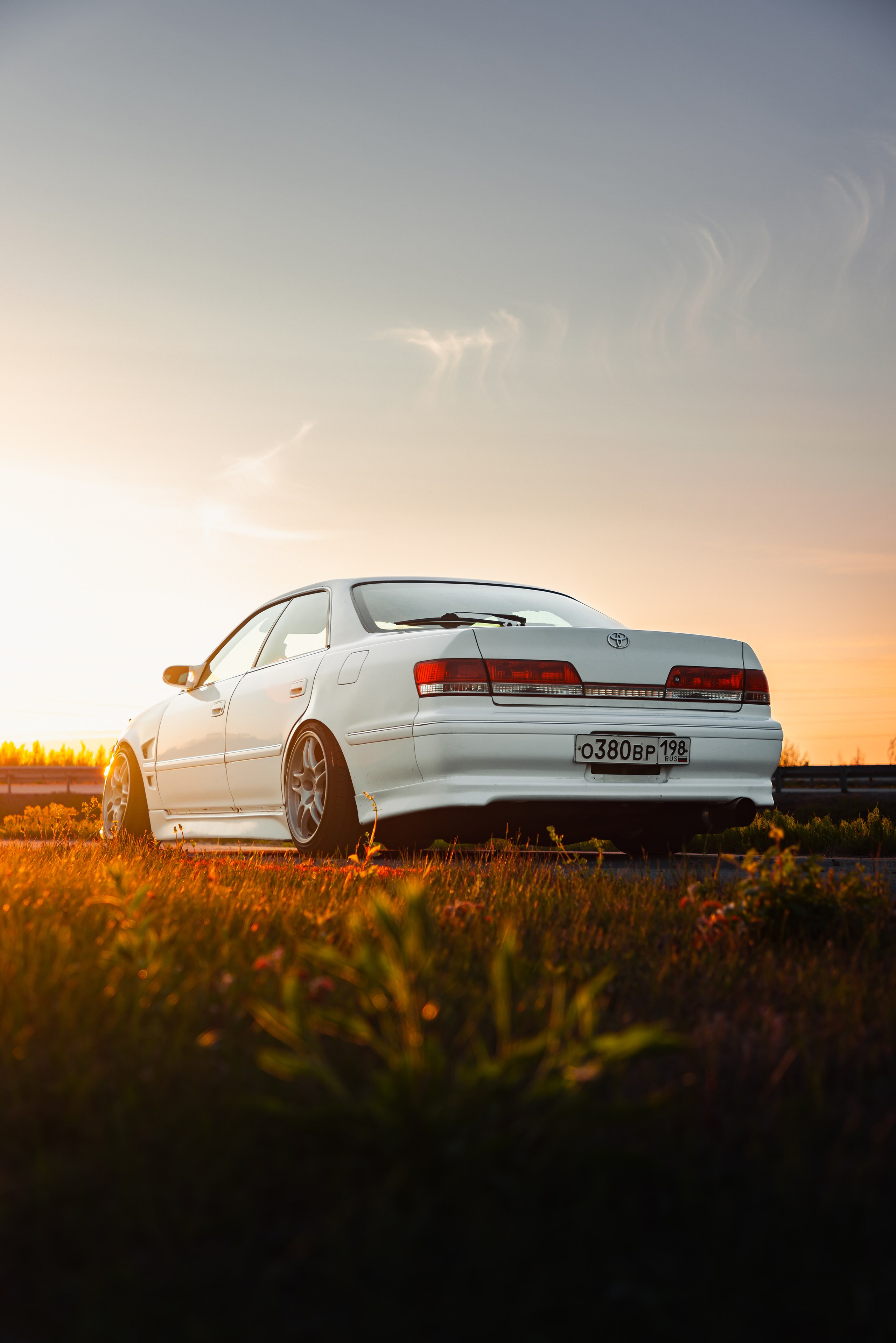 Toyota Mark II JZX100 на закате