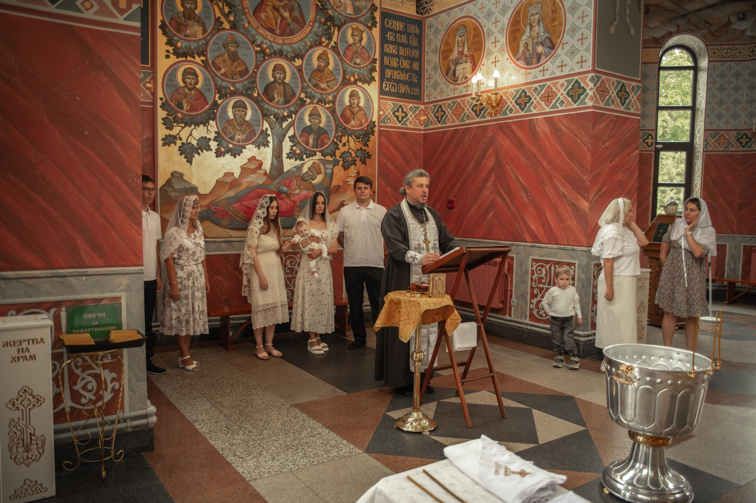 Таинство Крещения Романа, Храм Всех Святых Волгоград Мамаев Курган. Церковный, семейный и репортажный фотограф Волгоград, Волжский