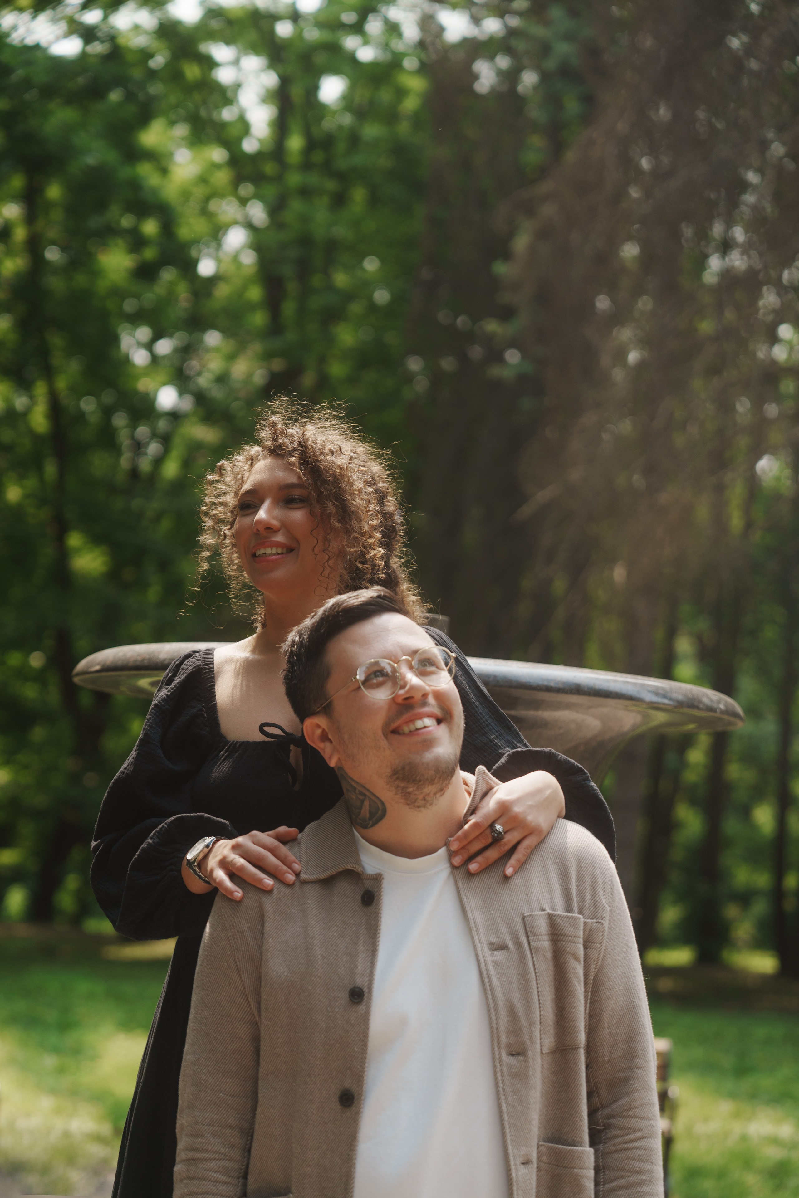 Love Story Олега и Майи в Московском парке. Саша Потапкин Фотограф. Сочи, Екатеринбург, Москва
