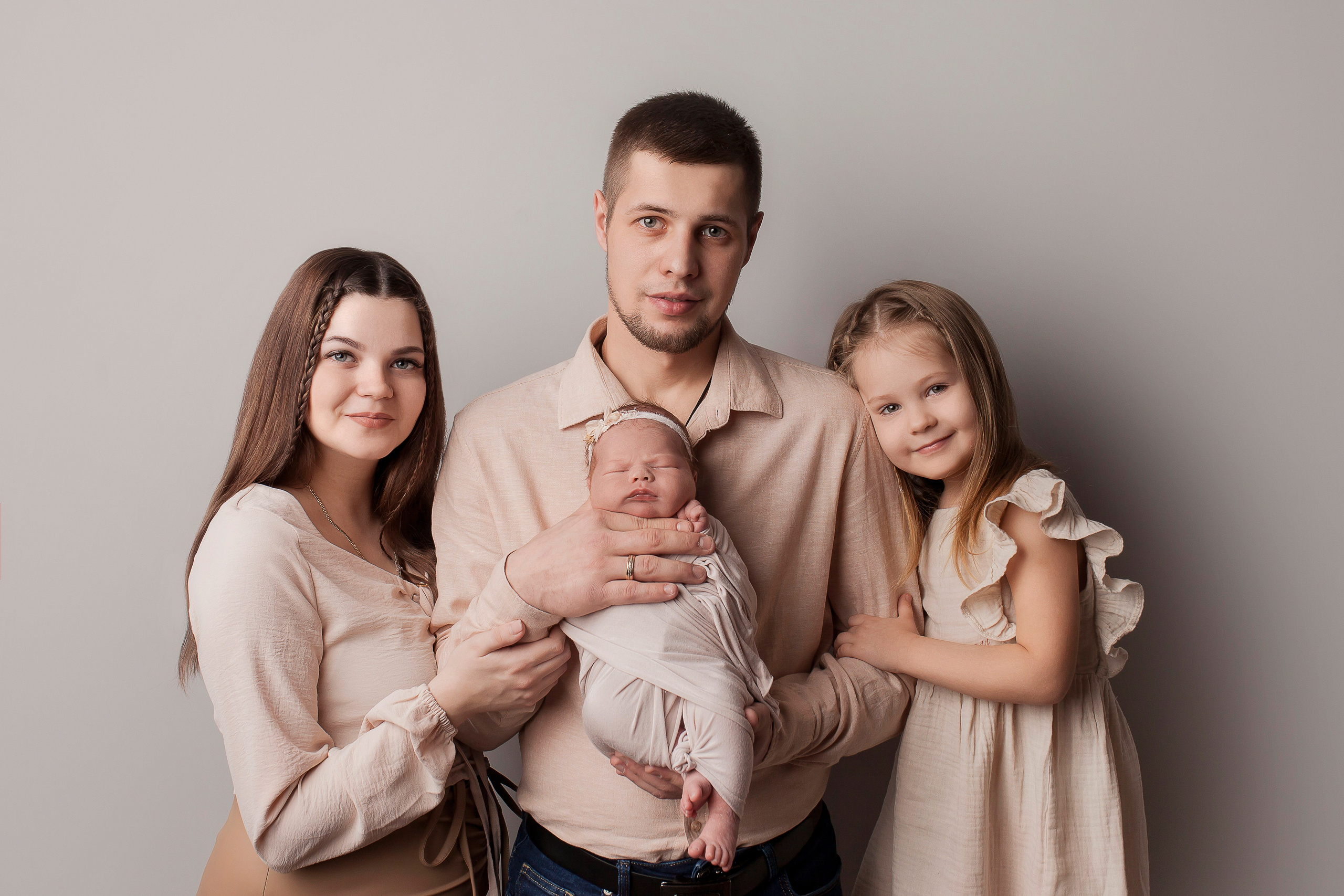Новорожденные девочки. Фотограф новорожденных в Новокузнецке Анна Горошникова