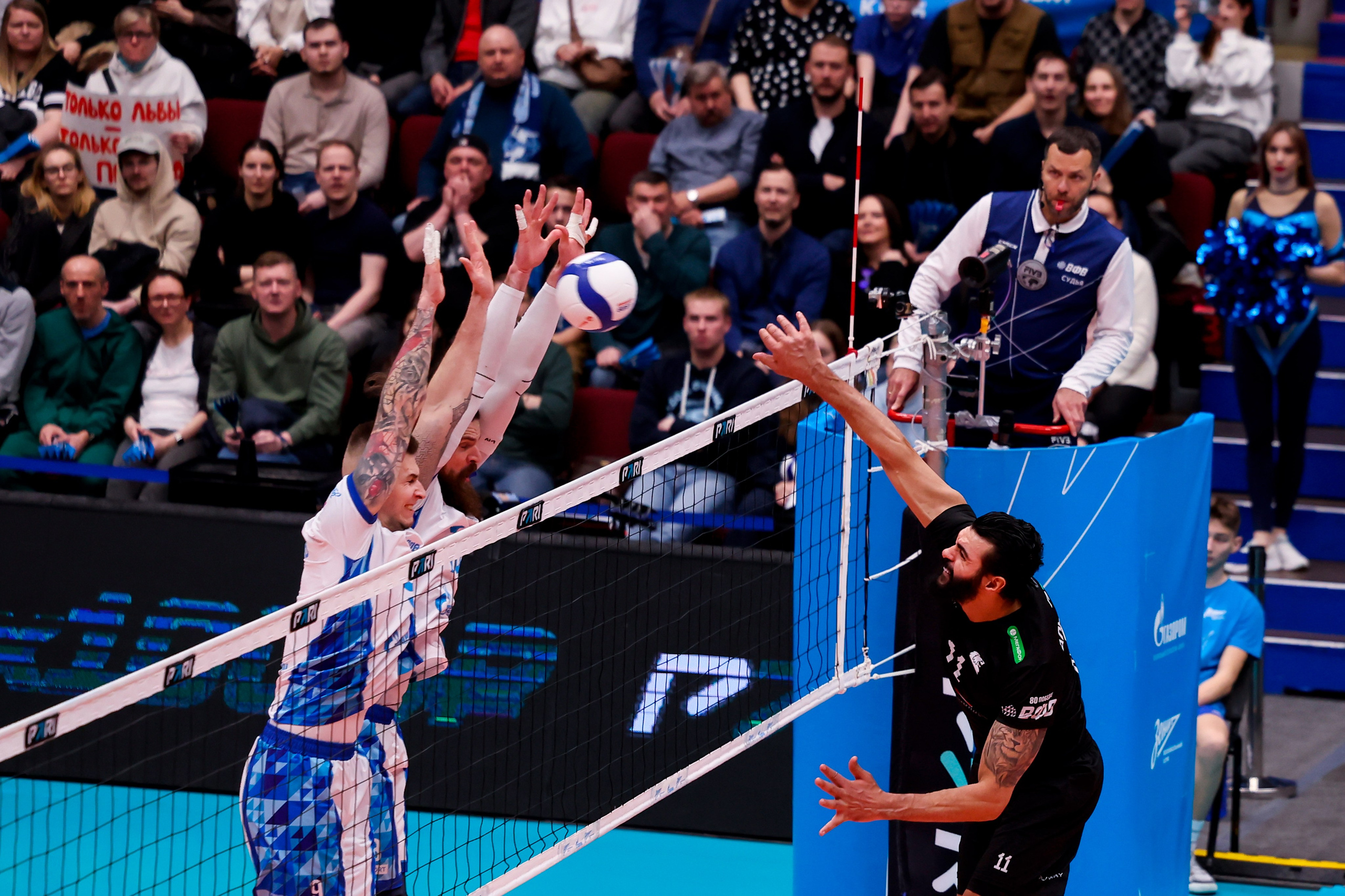 ВК Зенит — ВК Белогорье 08.04.2025. Спортивный и репортажный фотограф Антон Тереханов