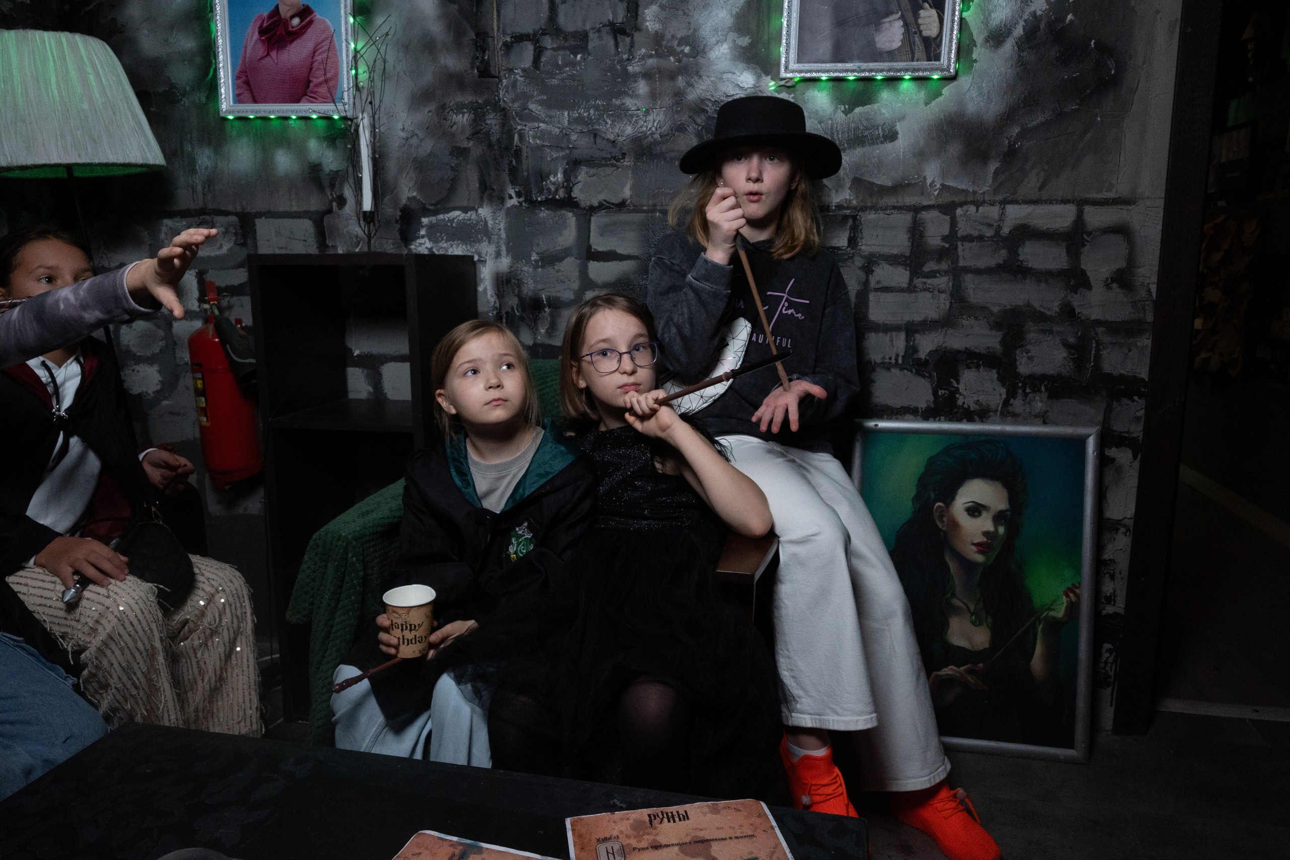 День рождения ребенка в «Подземелье Слизерин». Фотограф мероприятий в Москве