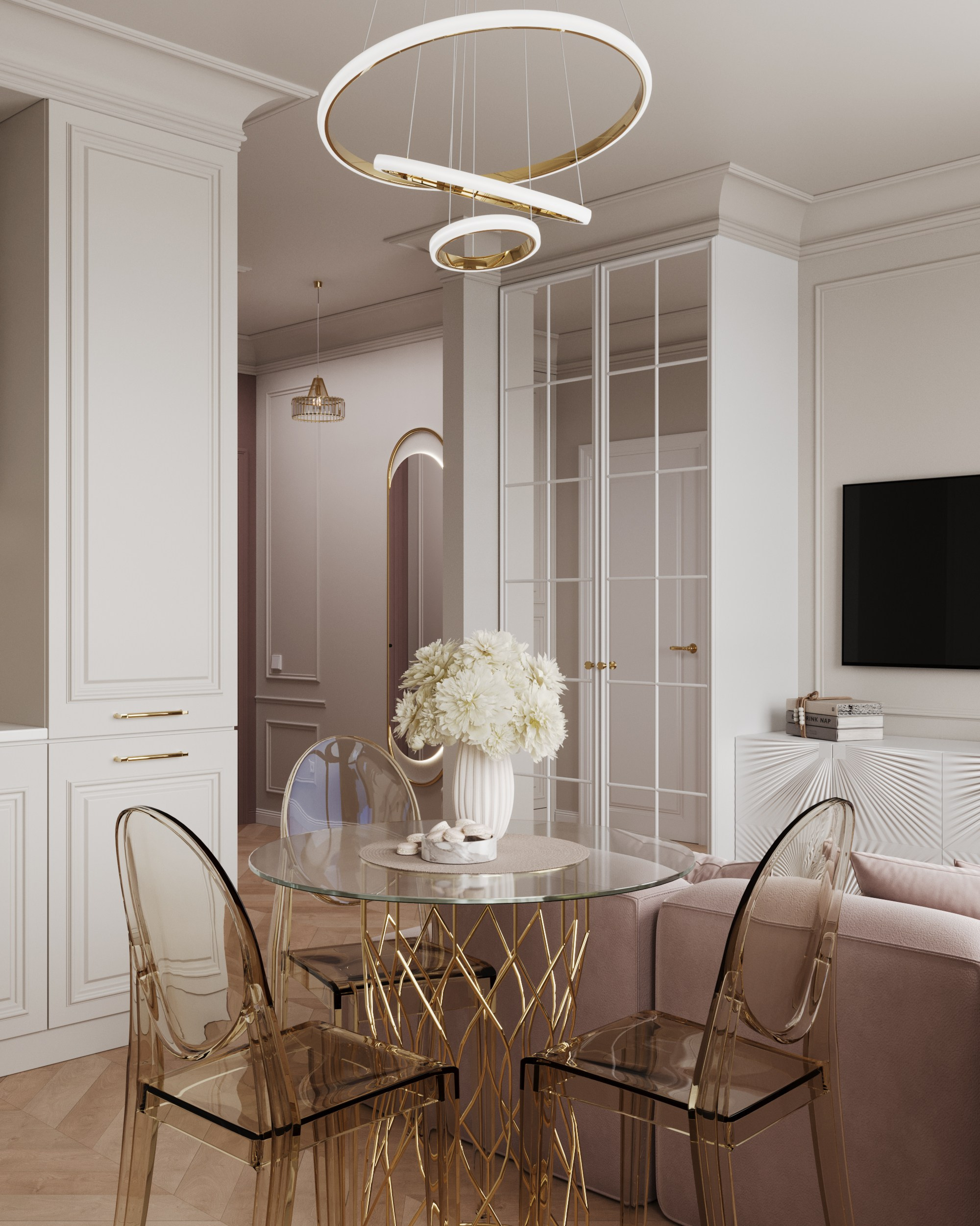 Неоклассика — квартира студия