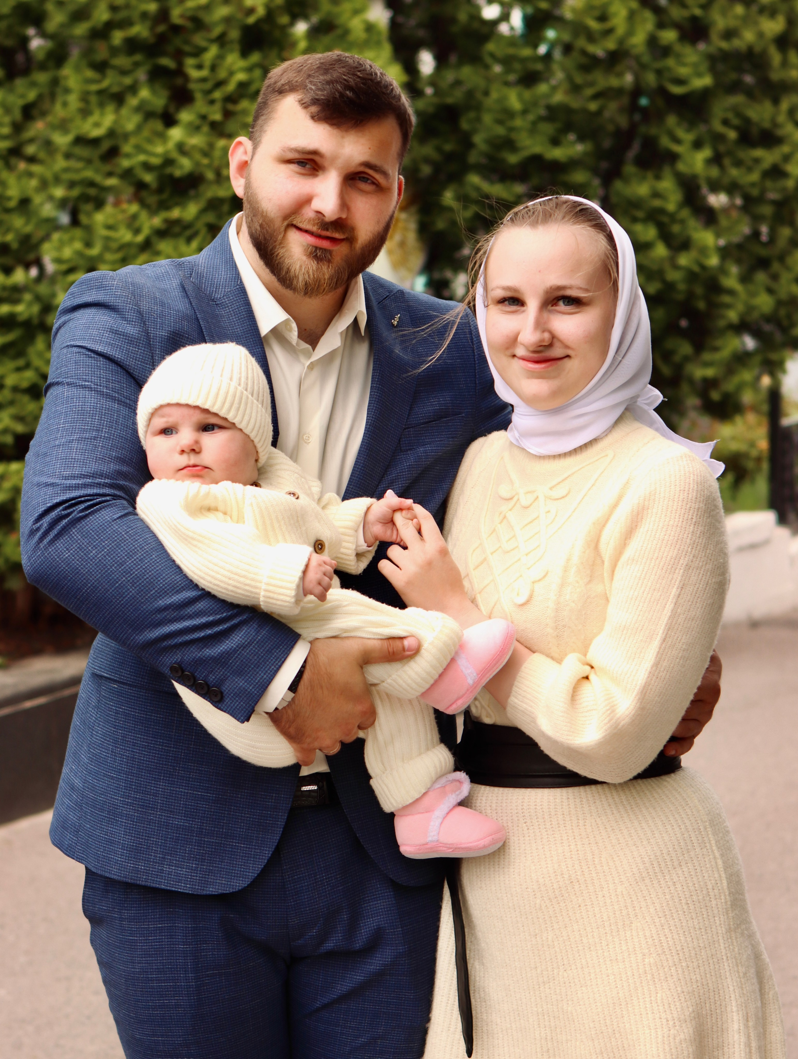 Анастасия и Вадим — крещение Виктории. Фотограф в Курске Смирнов Евгений