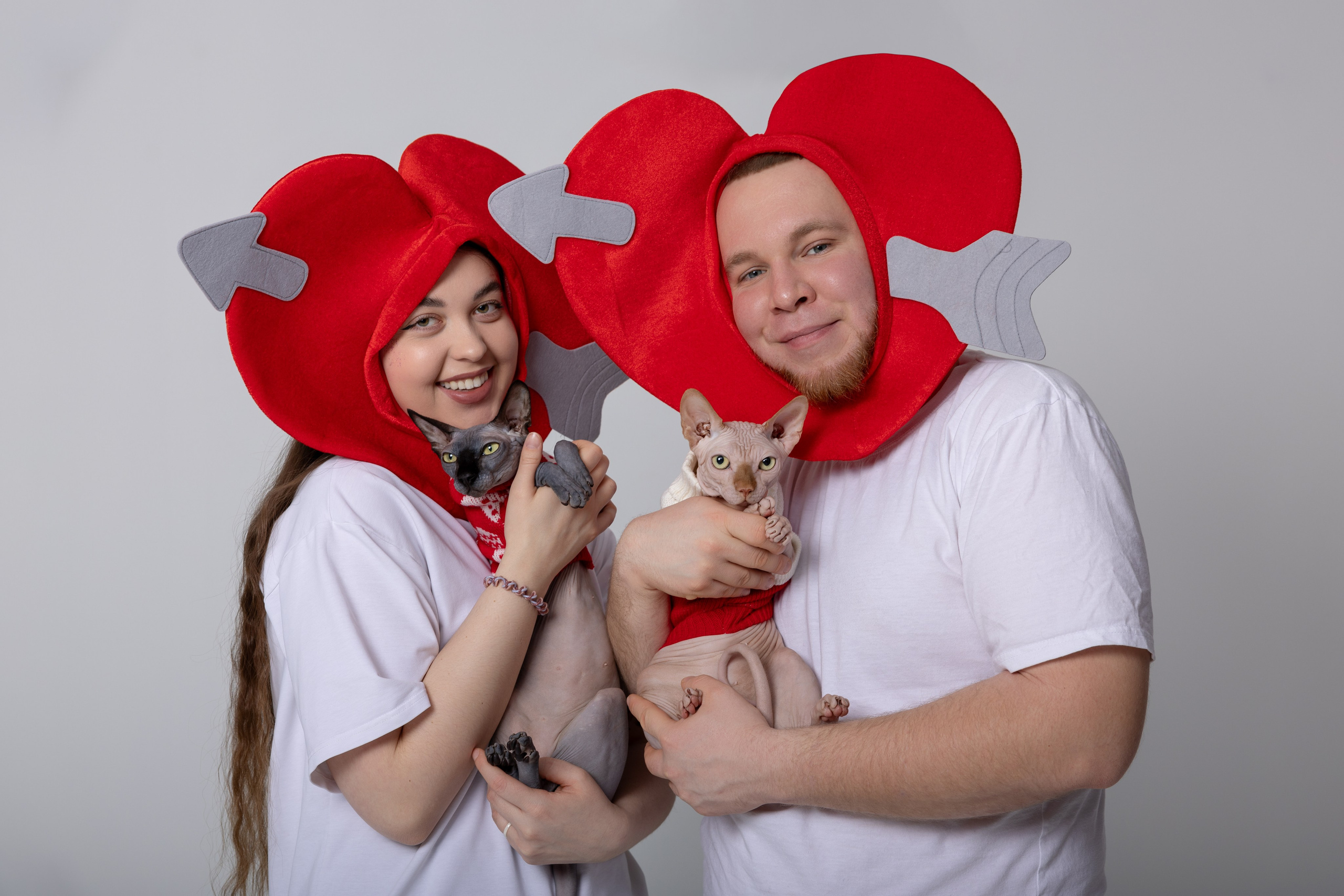 Маргарита и Никита и их сфинксы. Фотограф в Санкт-Петербурге Козырь Олеся