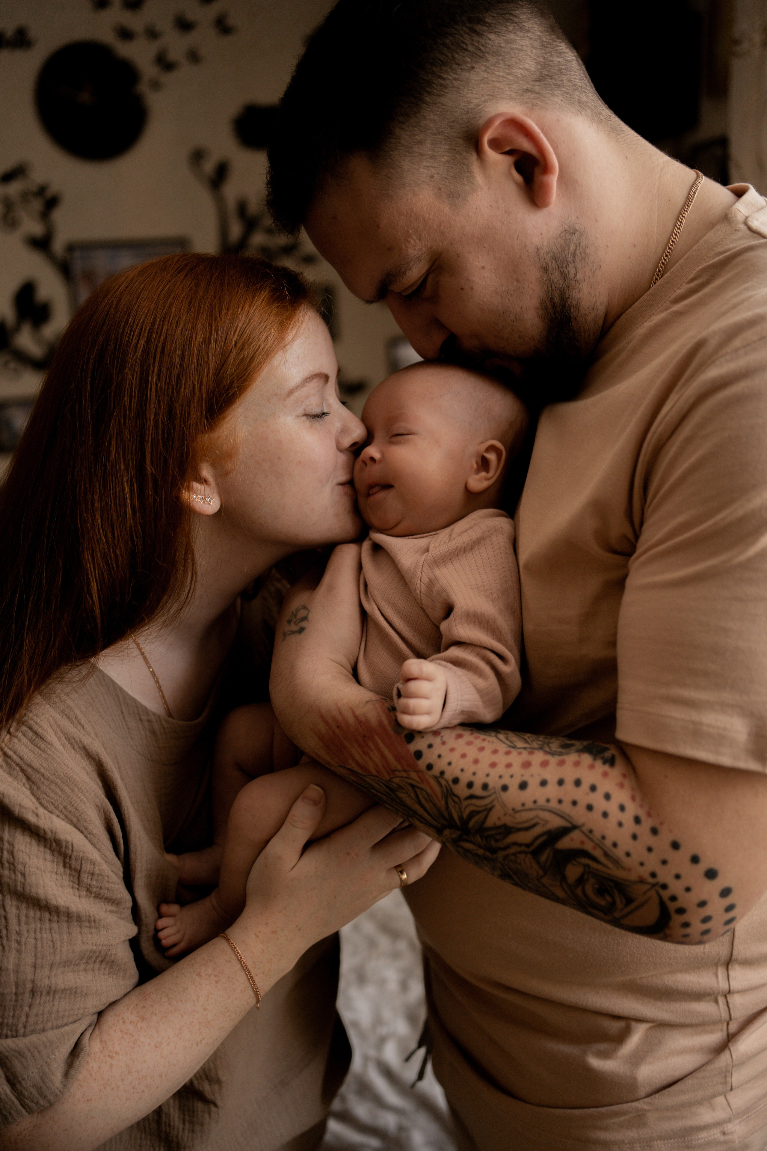 Мария, Артём и Анечка. Фотограф грудного вскармливания в Москве Екатерина