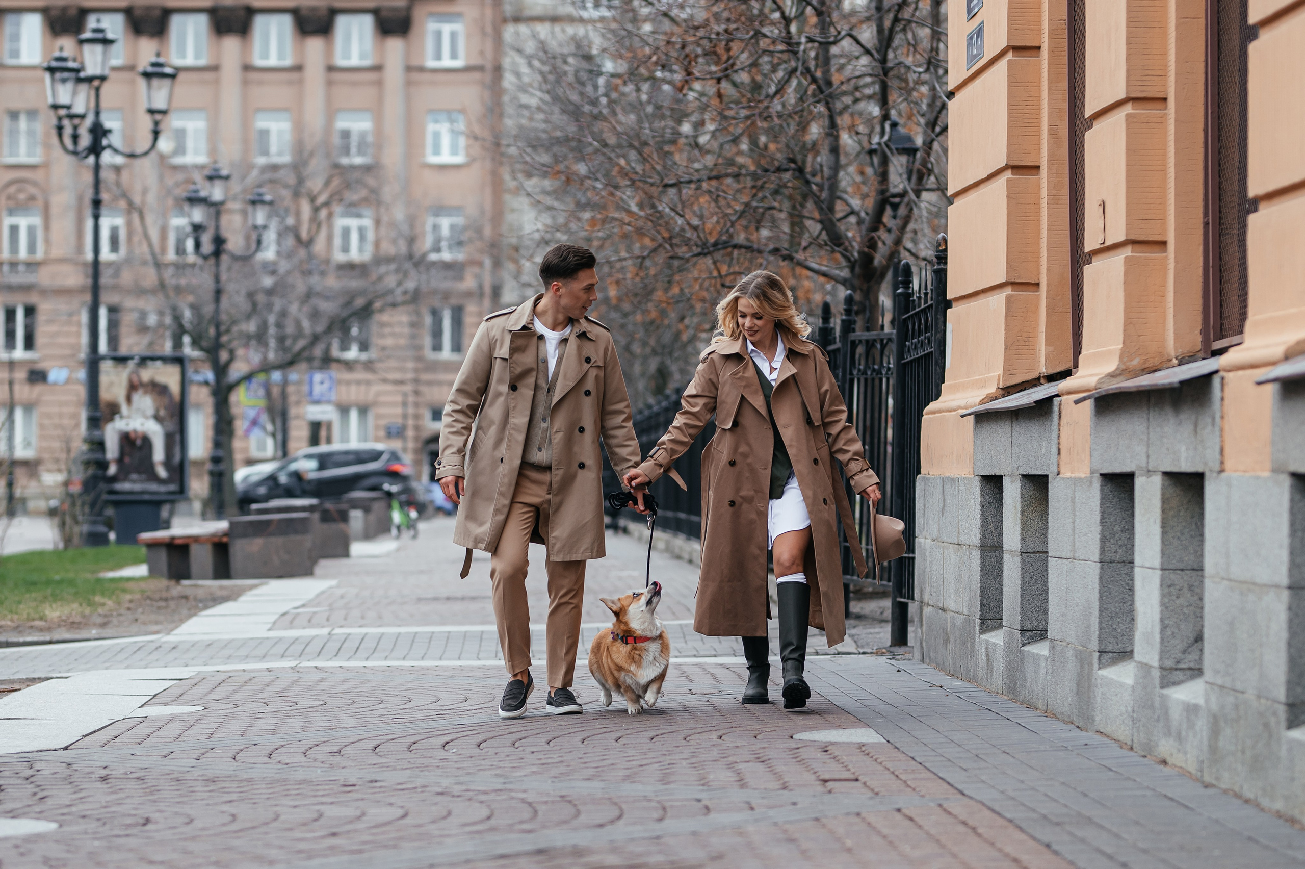 Фотосессия лавстори с домашним питомцем