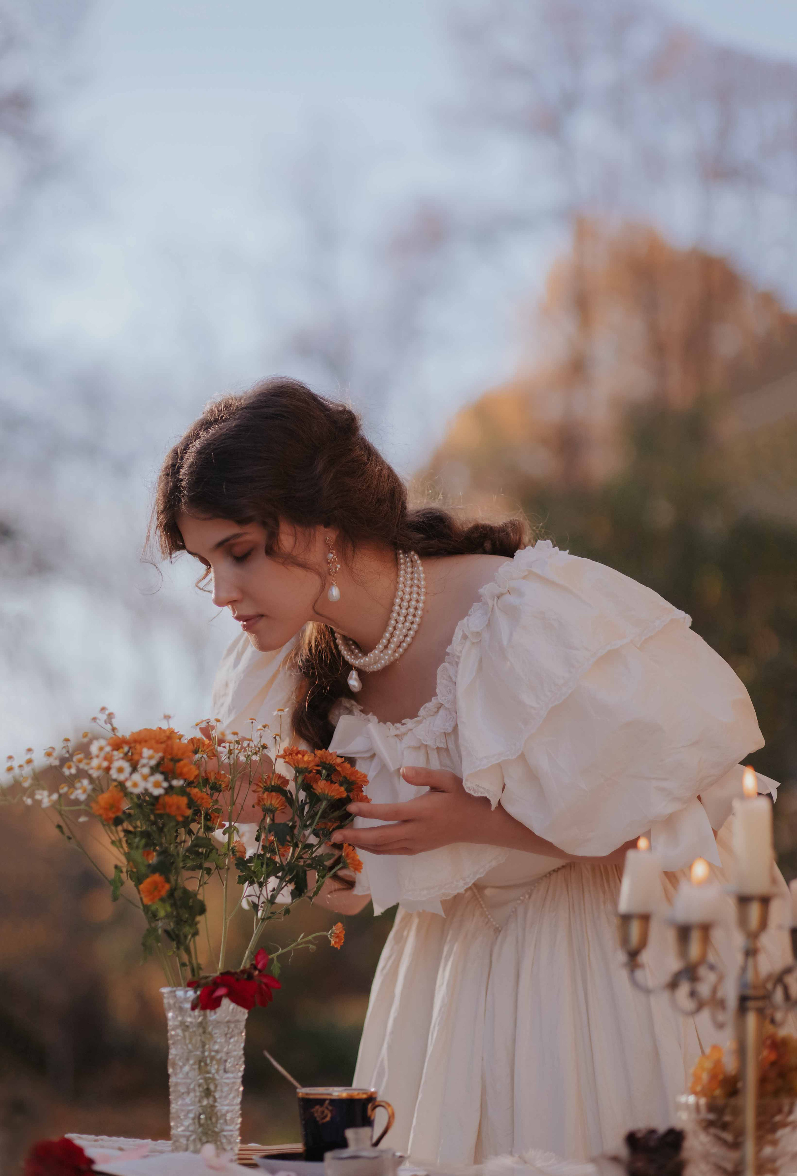 Анастасия. Осень в усадьбе. Художественная винтажная фотография