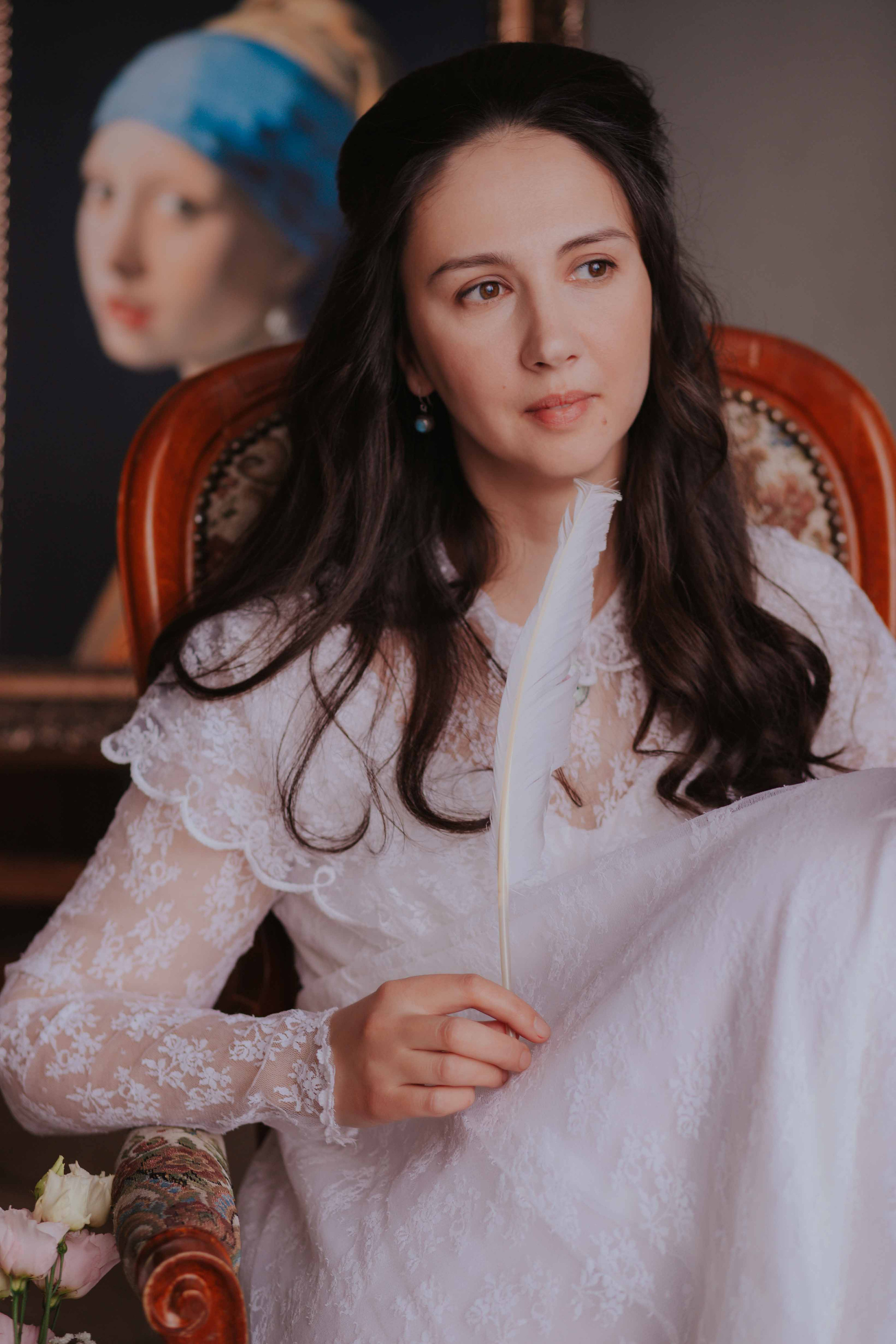 Галина. Утро дома. Художественная винтажная фотография