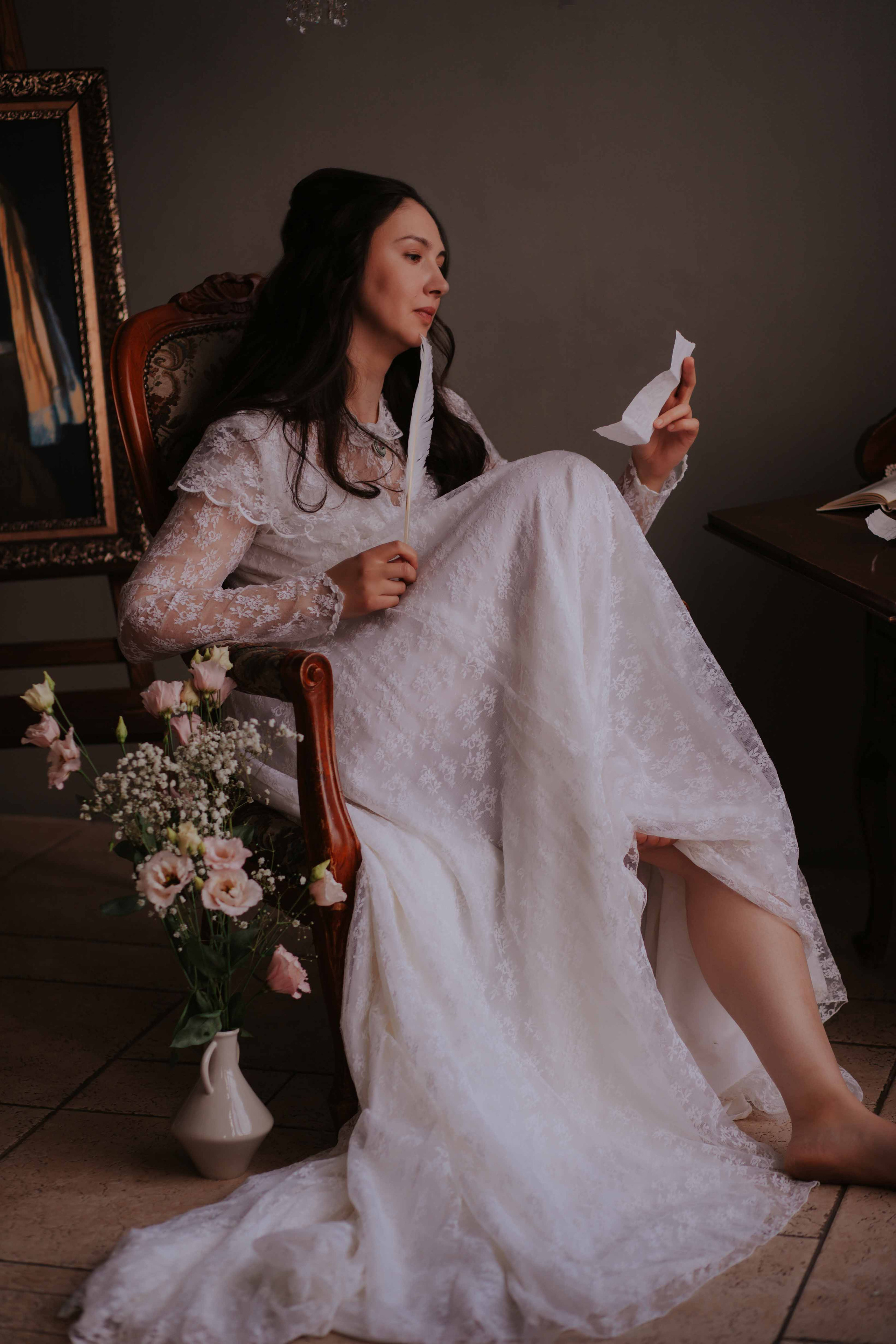 Галина. Утро дома. Художественная винтажная фотография