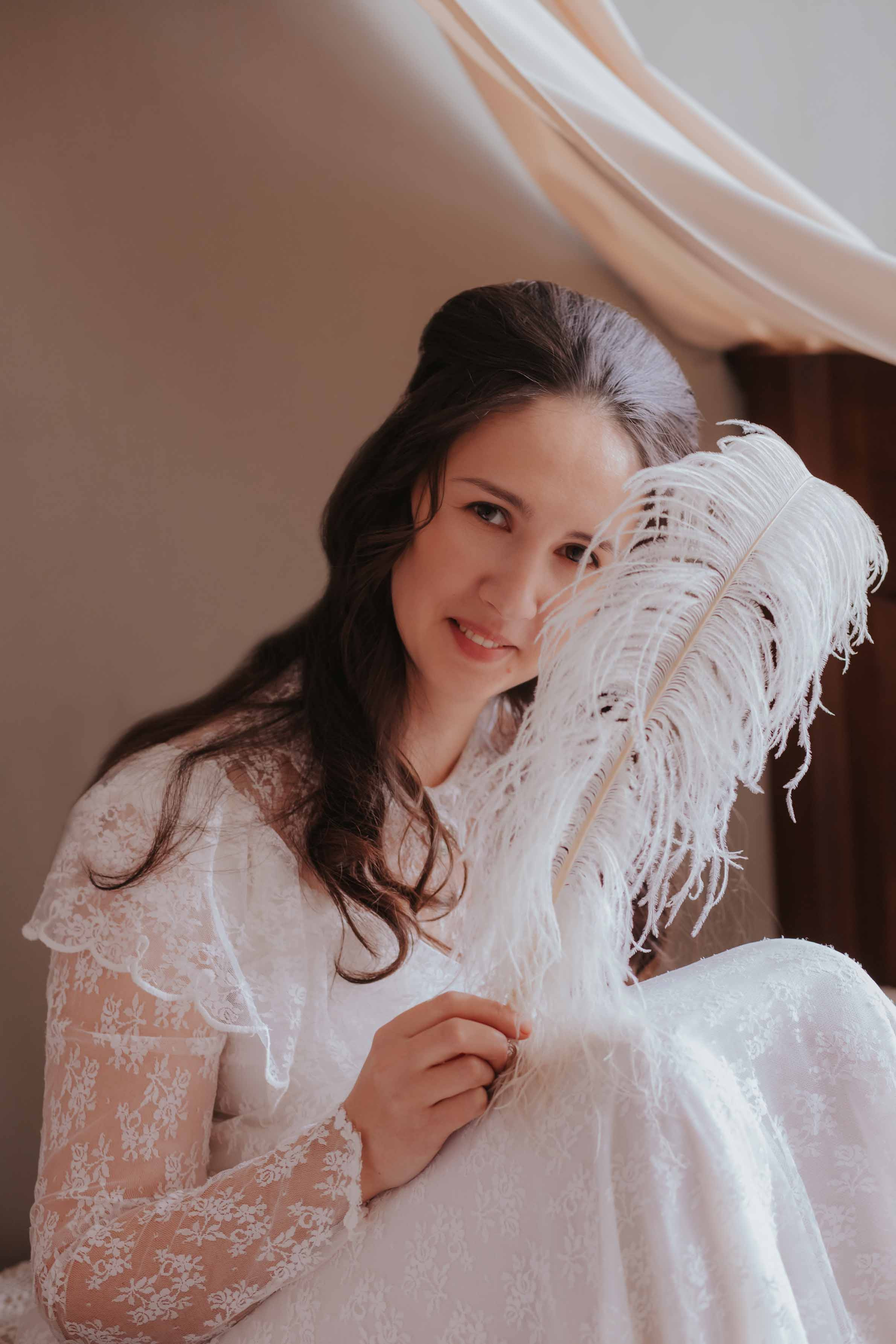 Галина. Утро дома. Художественная винтажная фотография