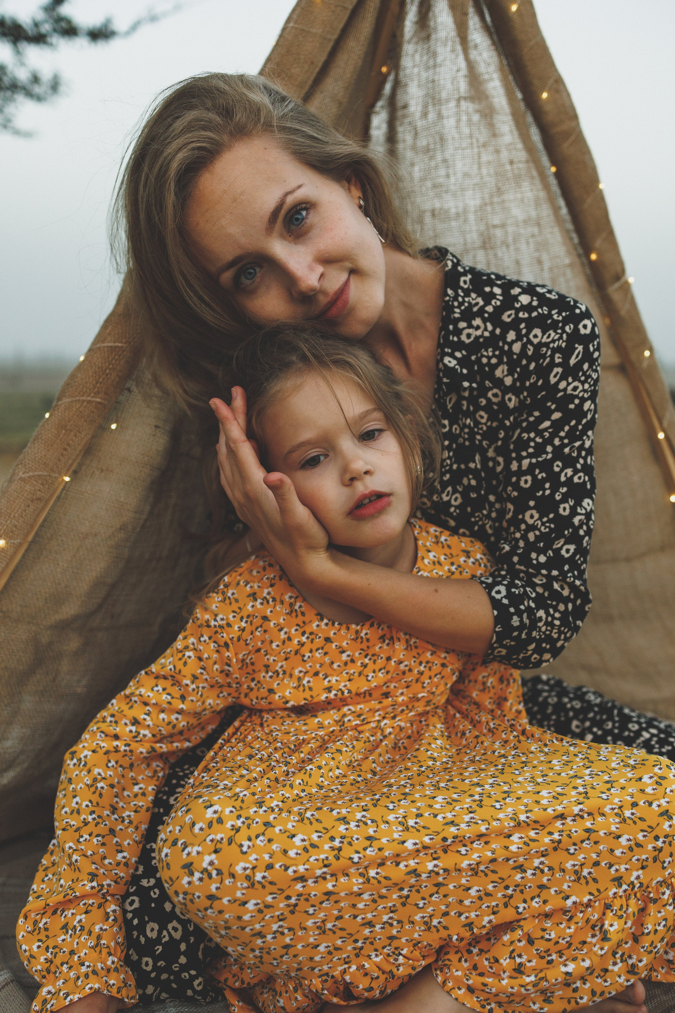 Пикник со светящимся шалашом. Фотограф в Дагестане Кира Молькова
