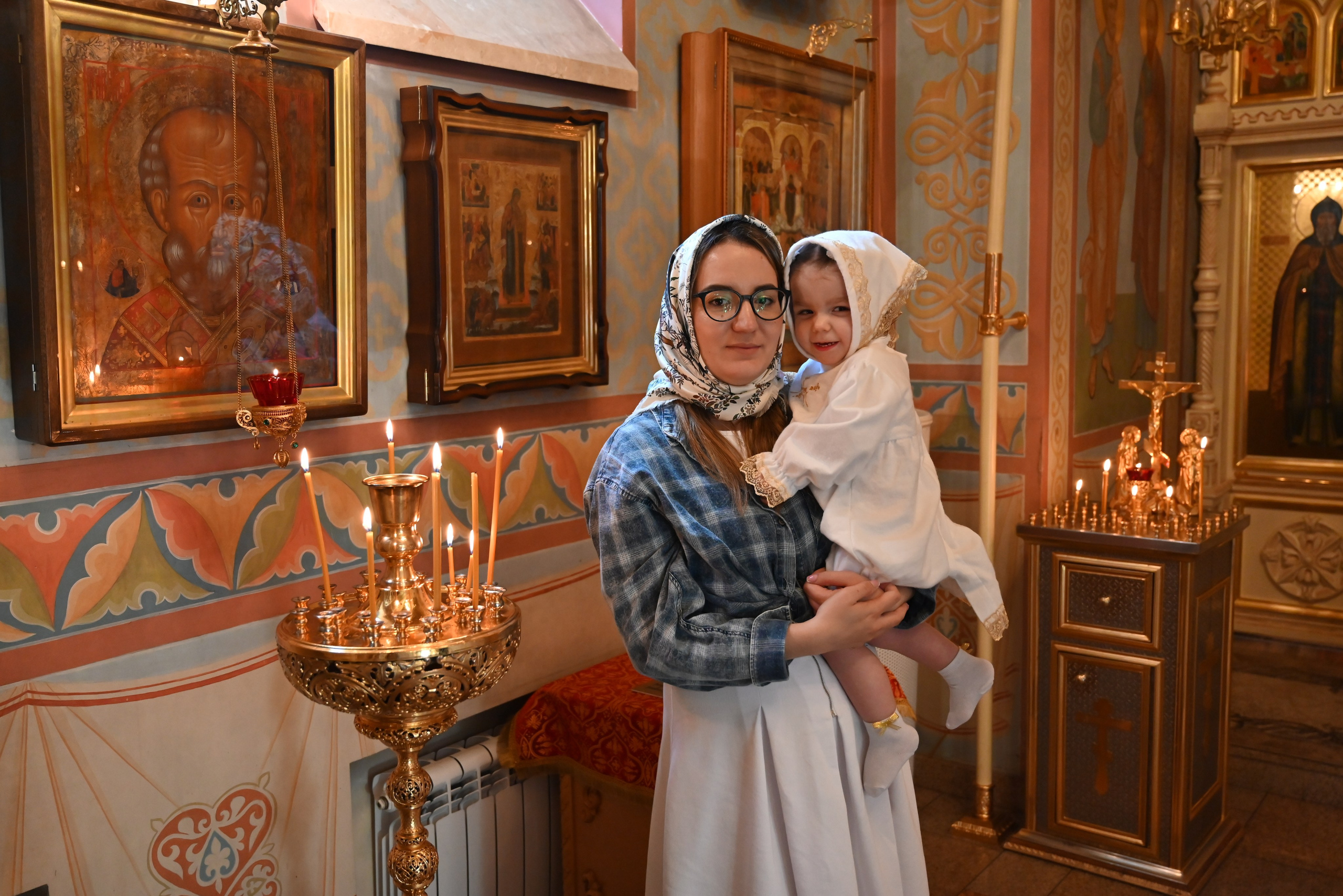 Крещение 7 мая. Семейный и детский фотограф Москва