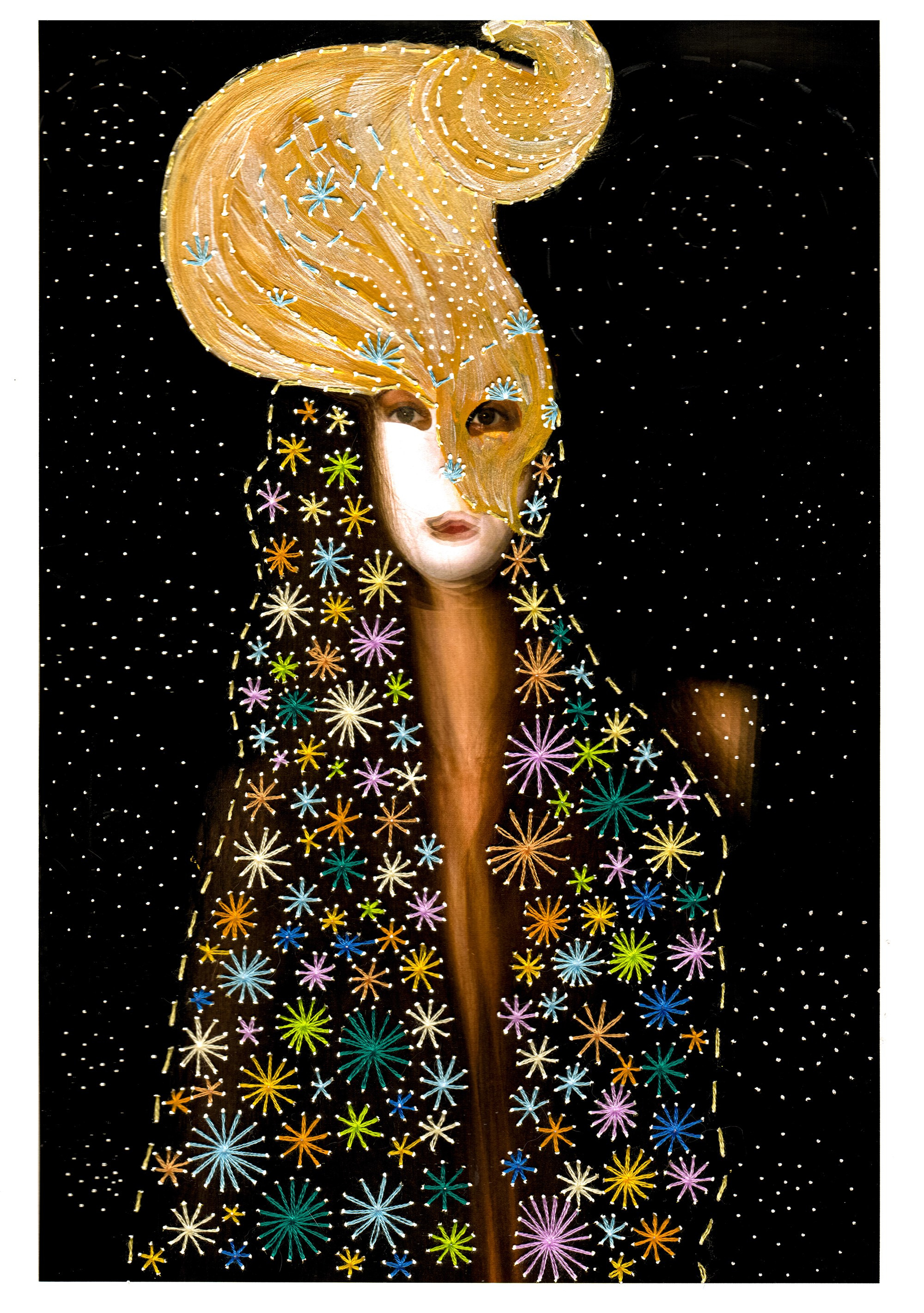 Кицунэ. Девятихвостая лиса - кицунэ - волшебное существо из японской мифологии.