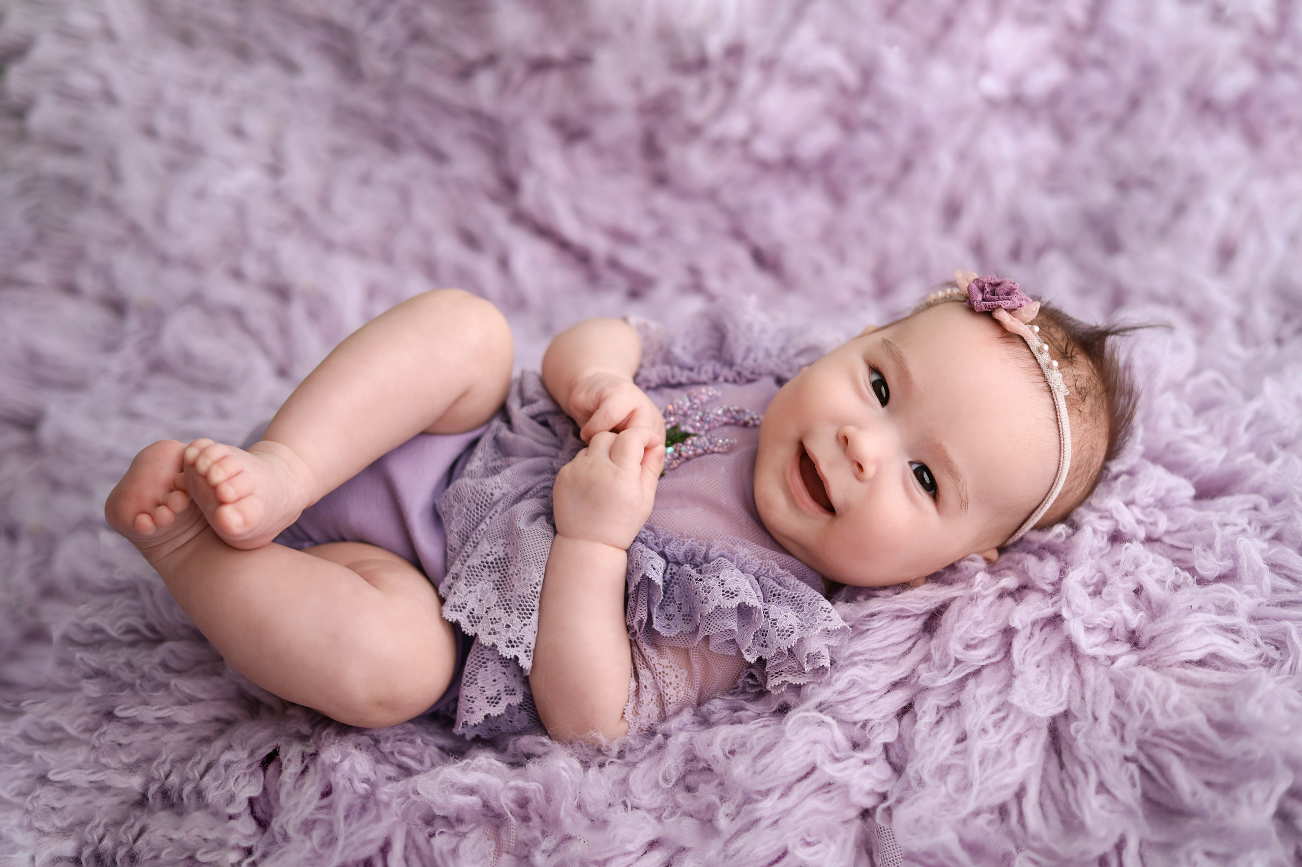 Фотосессия Василисы в студии в Бутово. Фотограф новорожденных Москва. Ньюборн фотограф Москва