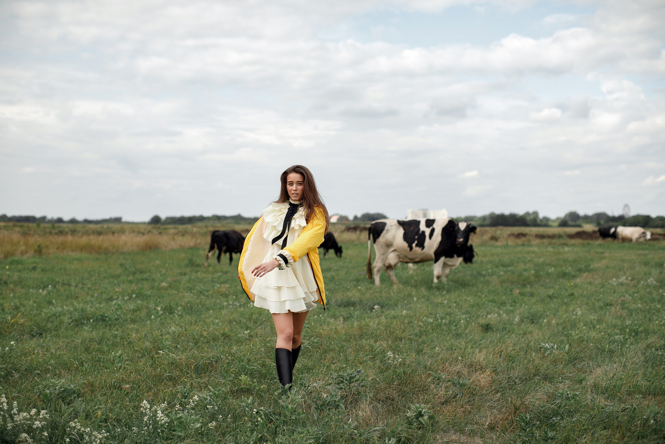 Фотосессия Полины у маяка. Свадебный фотограф Москва