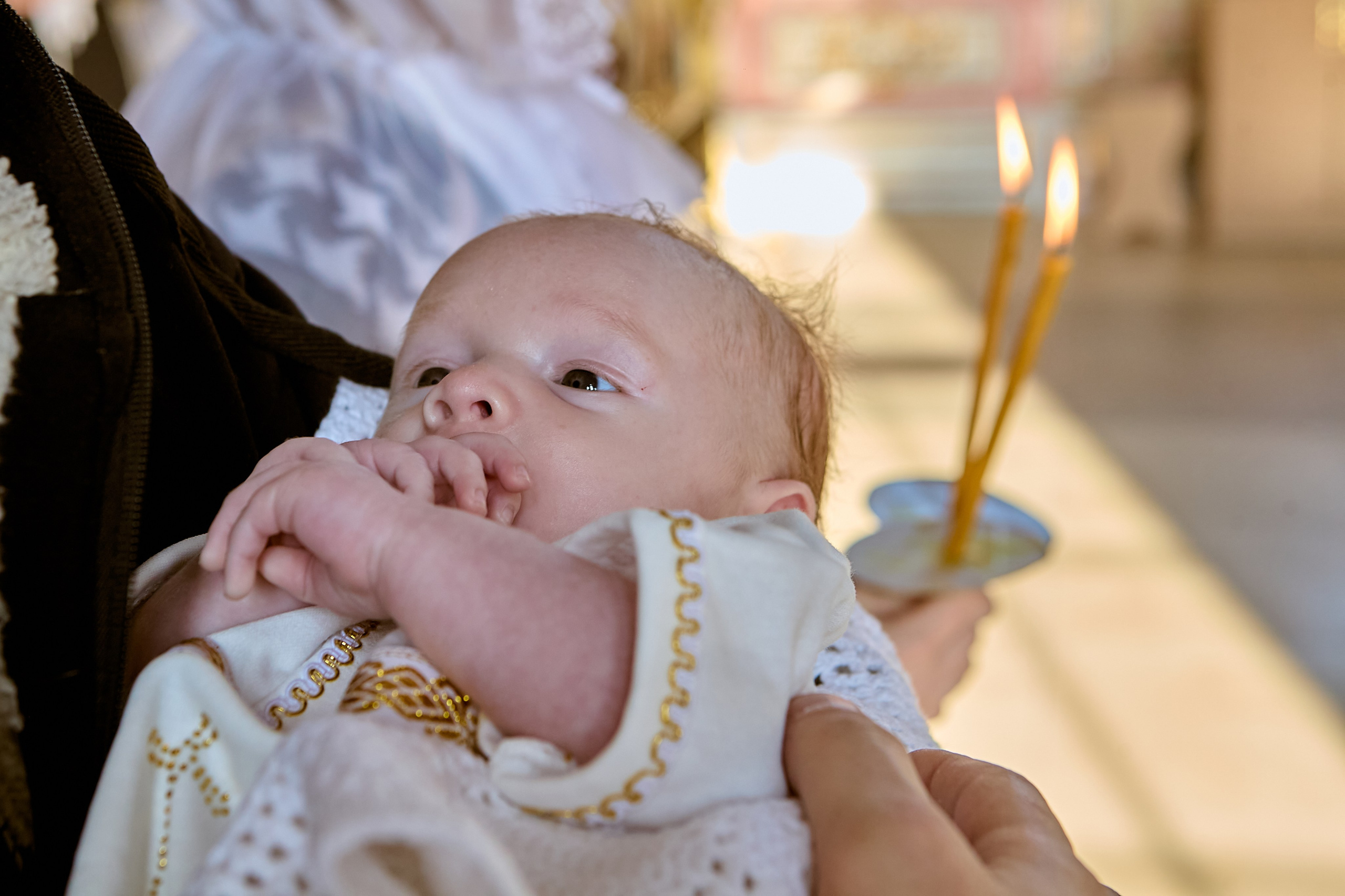 На руках Крестного отца со свечами. Фотограф Дзержинск, 