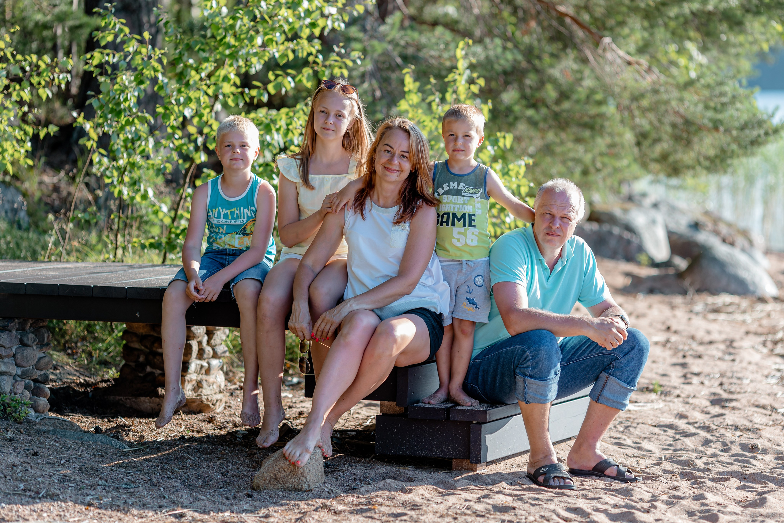 Семейная фотосессия на закате. Ирина Носова - семейный и детский фотограф