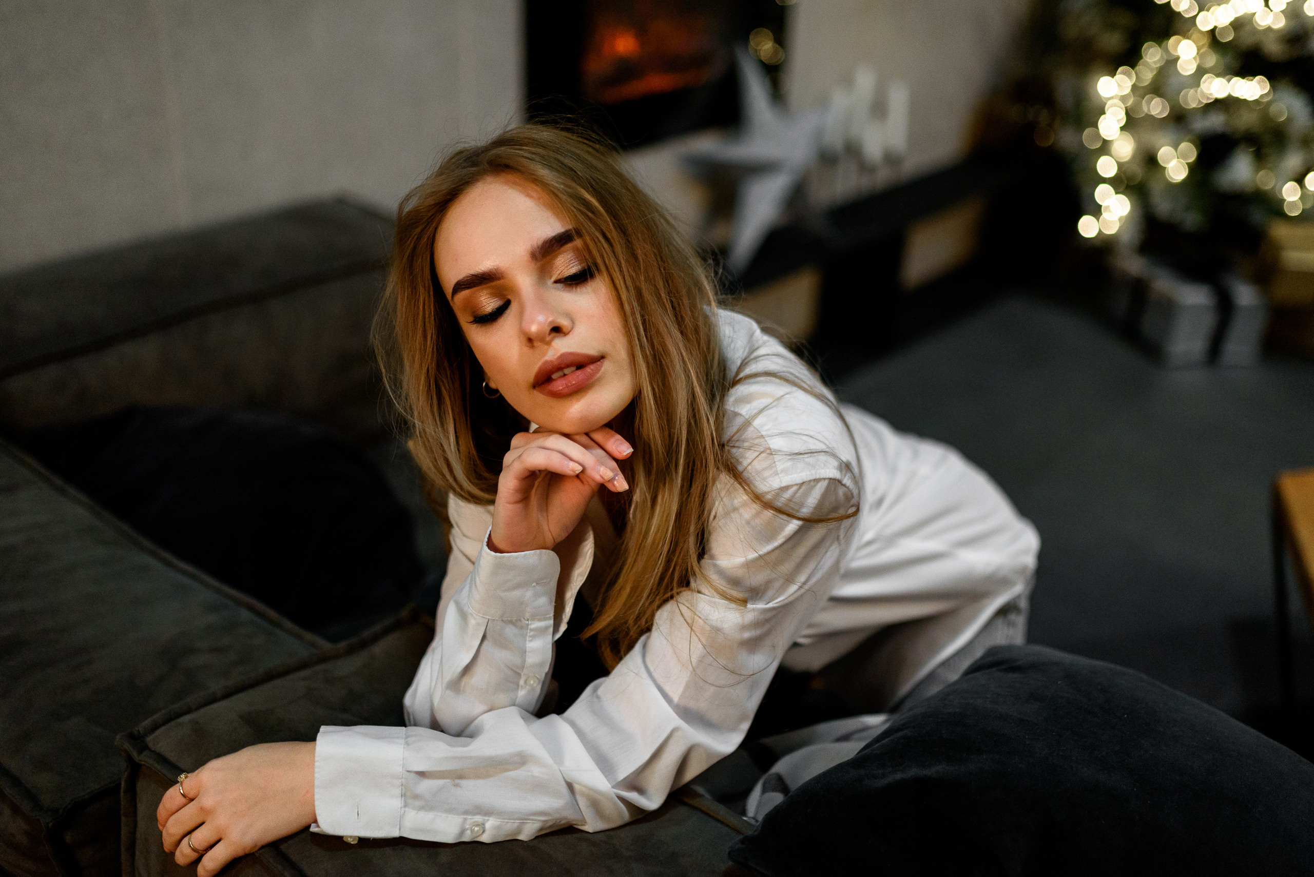 Алина. Фотосессия в студии Cross-studio, зал Графит. Semerlina.ru