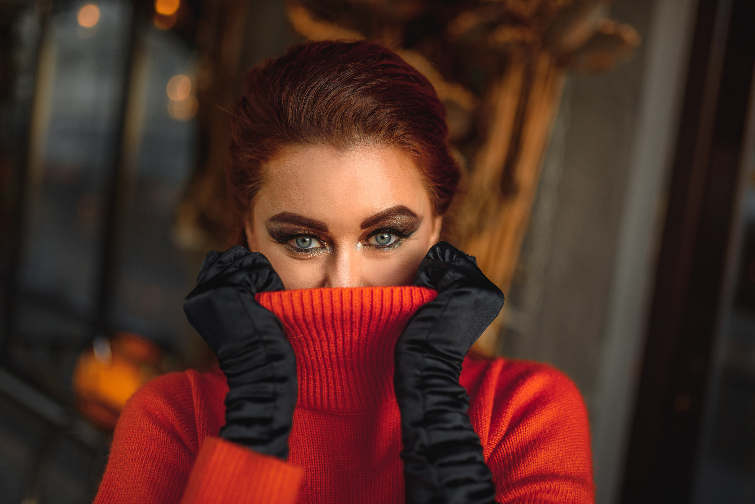 Илона. Съёмка в стиле Хэллоуин в Black swan pub. Semerlina.ru