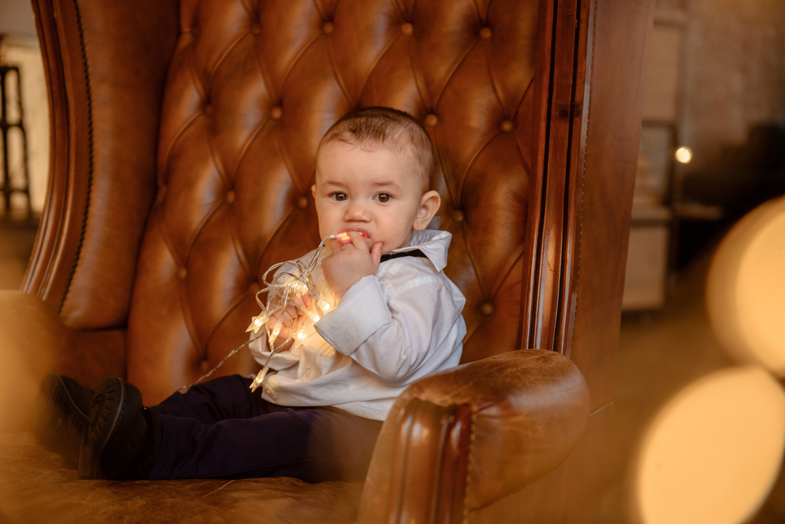 Новогодняя семейная фотосессия в фотостудии Lampa, зал Вольфрам. Semerlina.ru