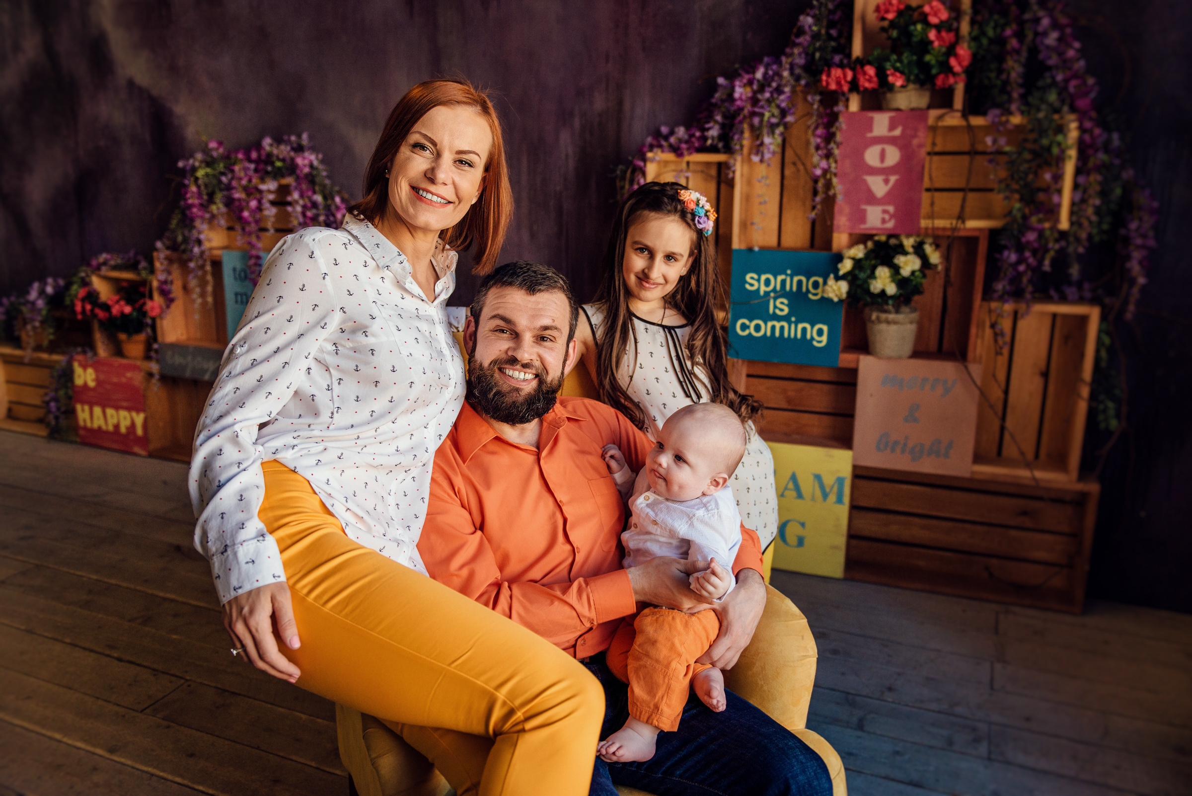 Семейная фотосессия в студии Pavilion. Свадебный фотограф в Санкт-Петербурге Венера Ахметова