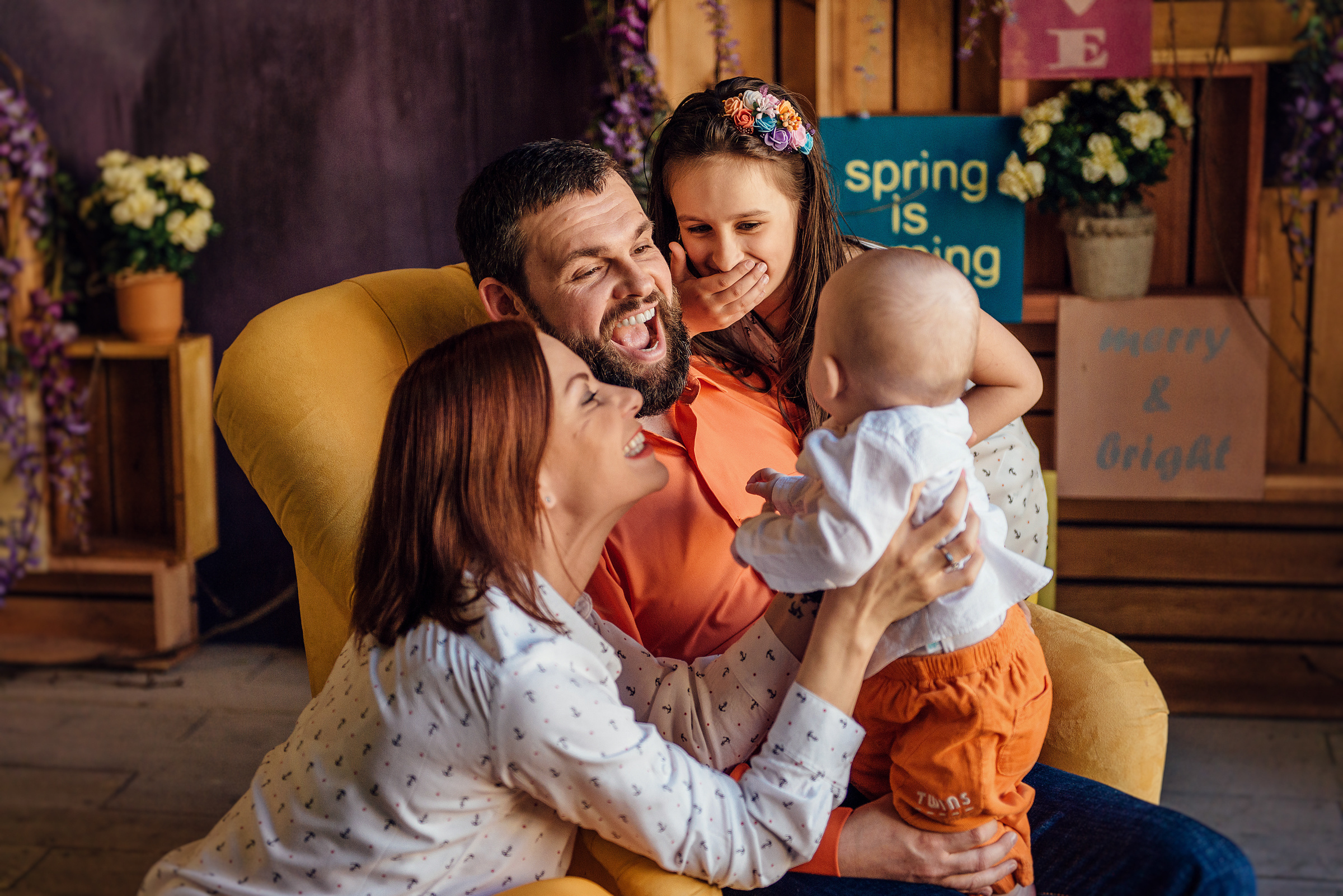 Семейная фотосессия в студии Pavilion. Свадебный фотограф в Санкт-Петербурге Венера Ахметова