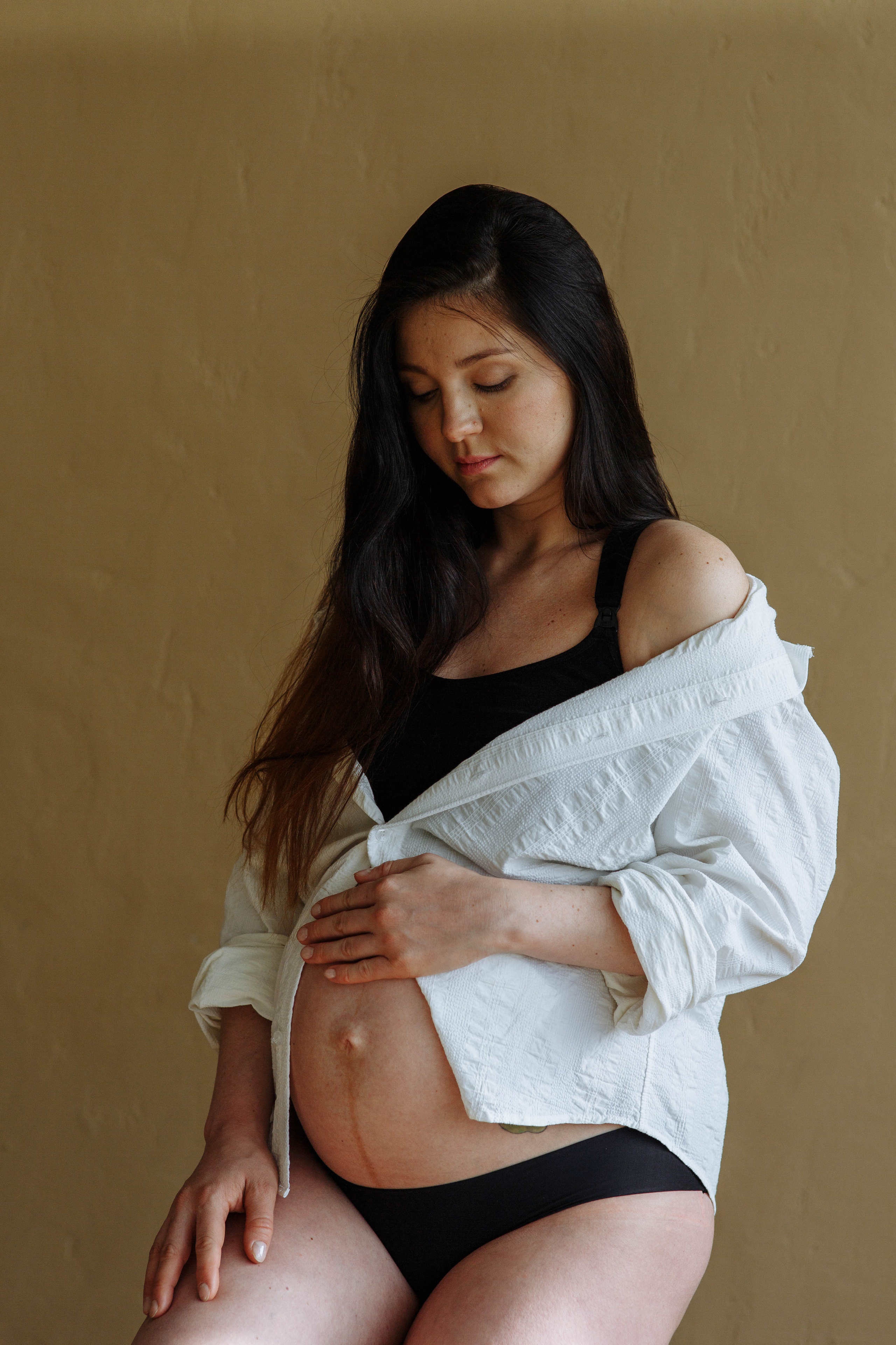 Фотосессия беременности в студии