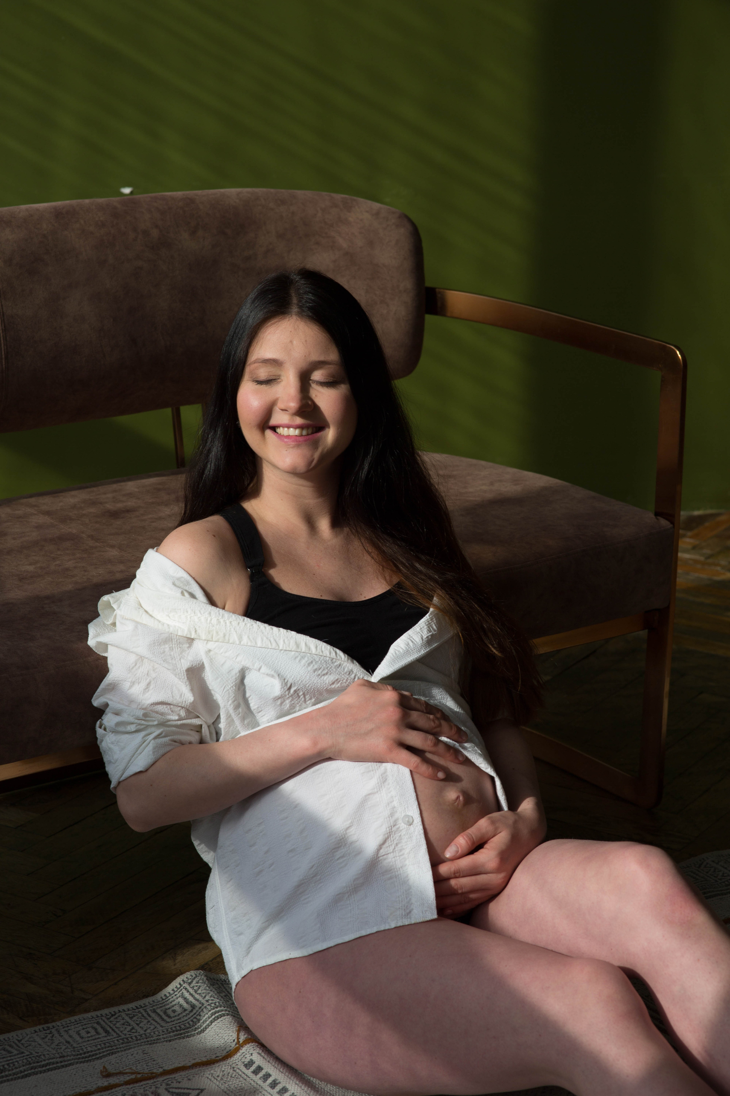 Фотосессия беременности в студии