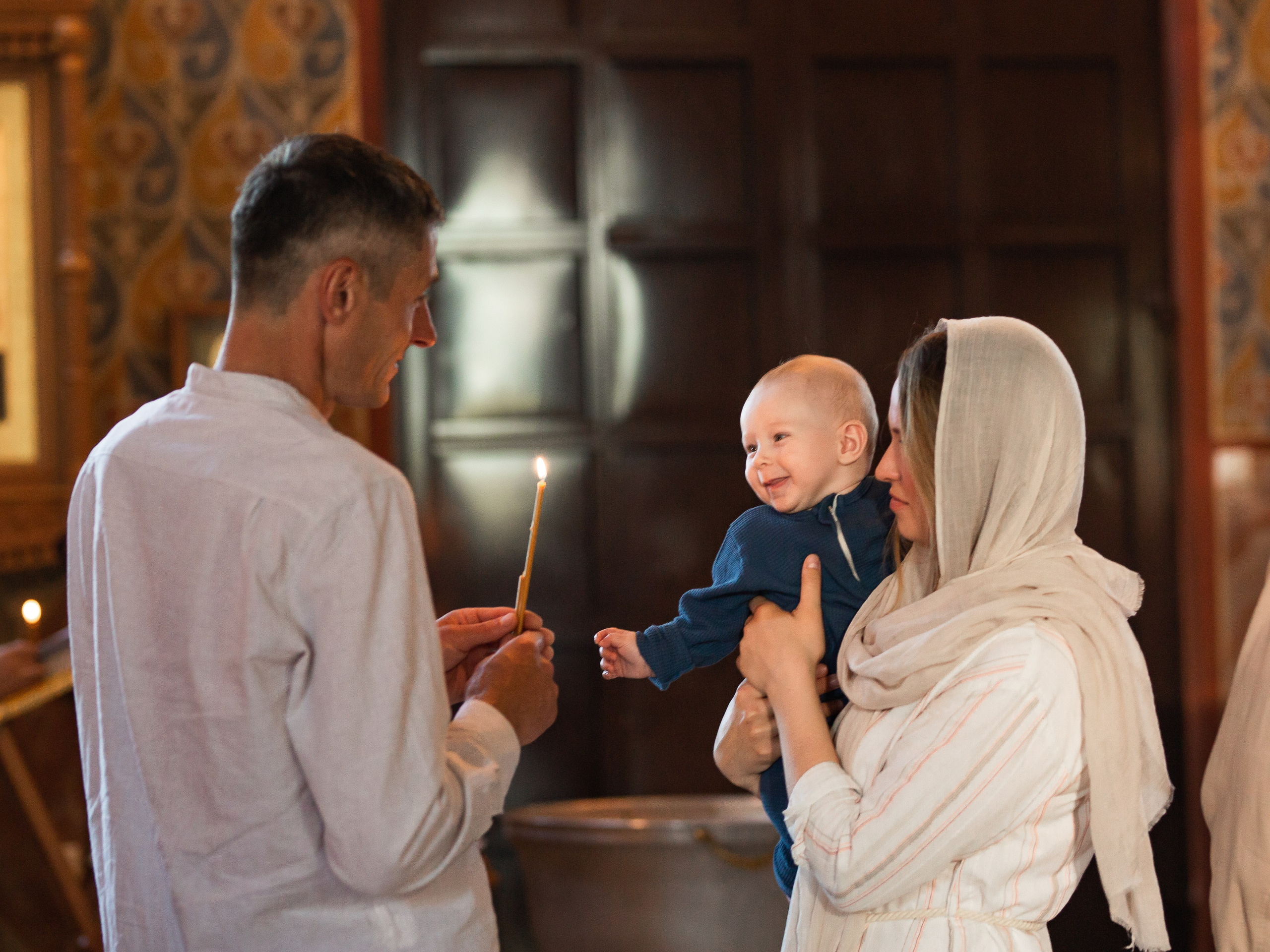 Крещение в храме г. Наро-Фоминск. Фотограф Олеся Бакалина