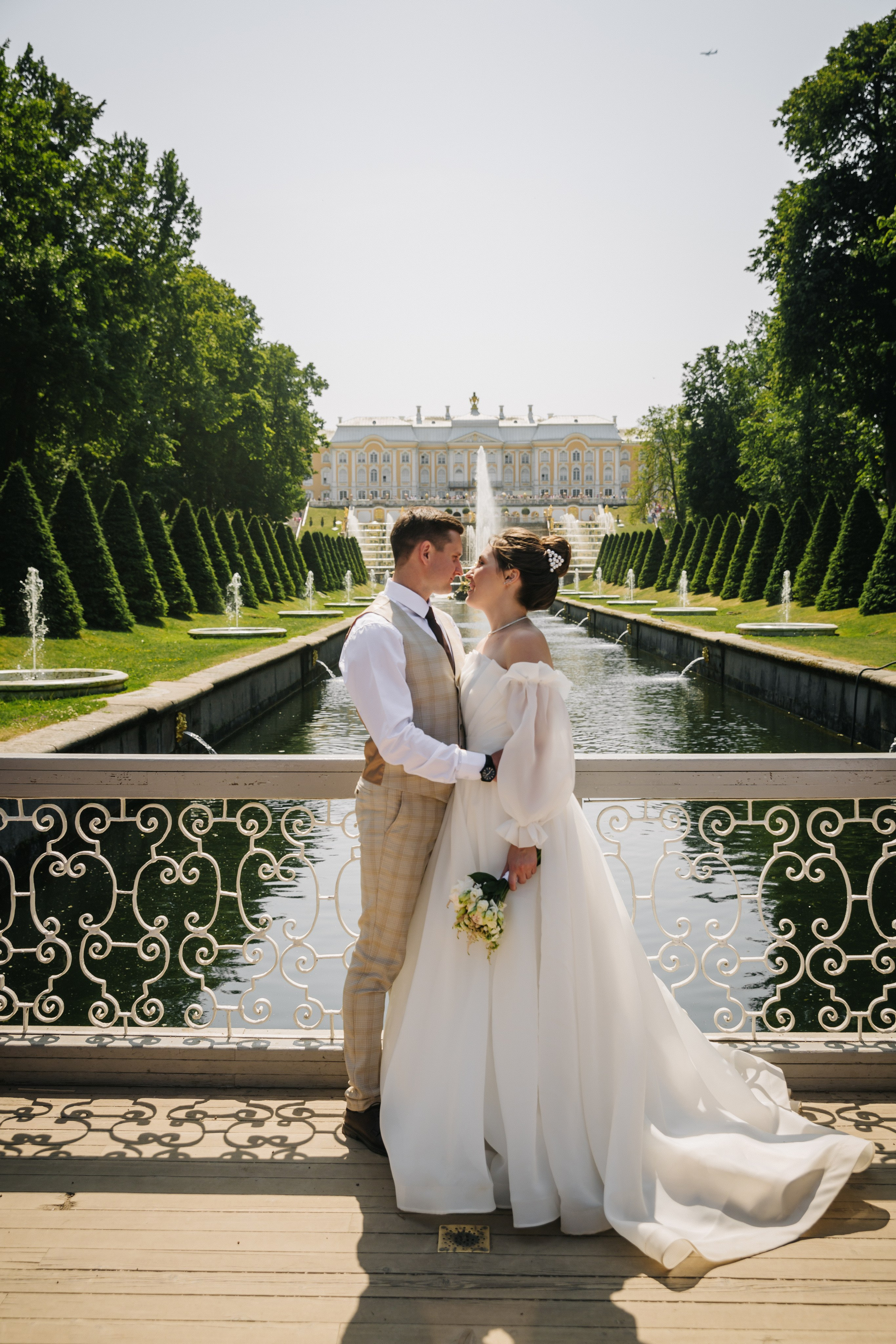 ДВОРЕЦ № 4 Петергоф | Июль, Нижний парк. Свадебный фотограф в Санкт-Петербурге Полина Корзухина