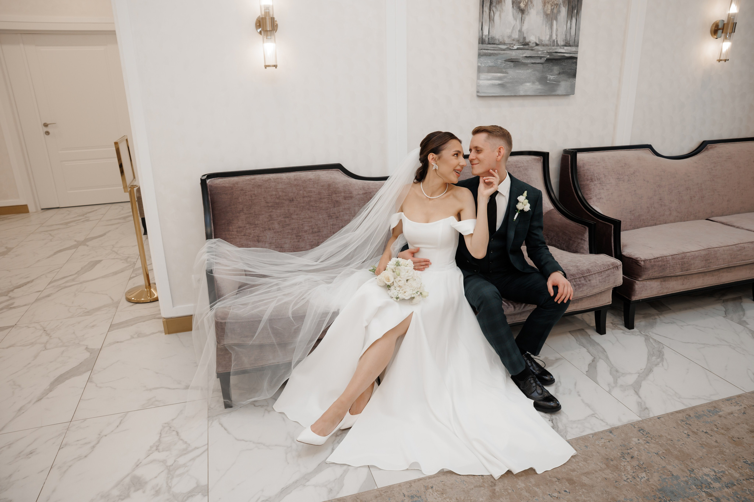 Регистрация в отеле Fish Point, ЗАГС Бутово, прогулка в Остафьево. Свадебный и репортажный фотограф (Москва, Королев и другие)