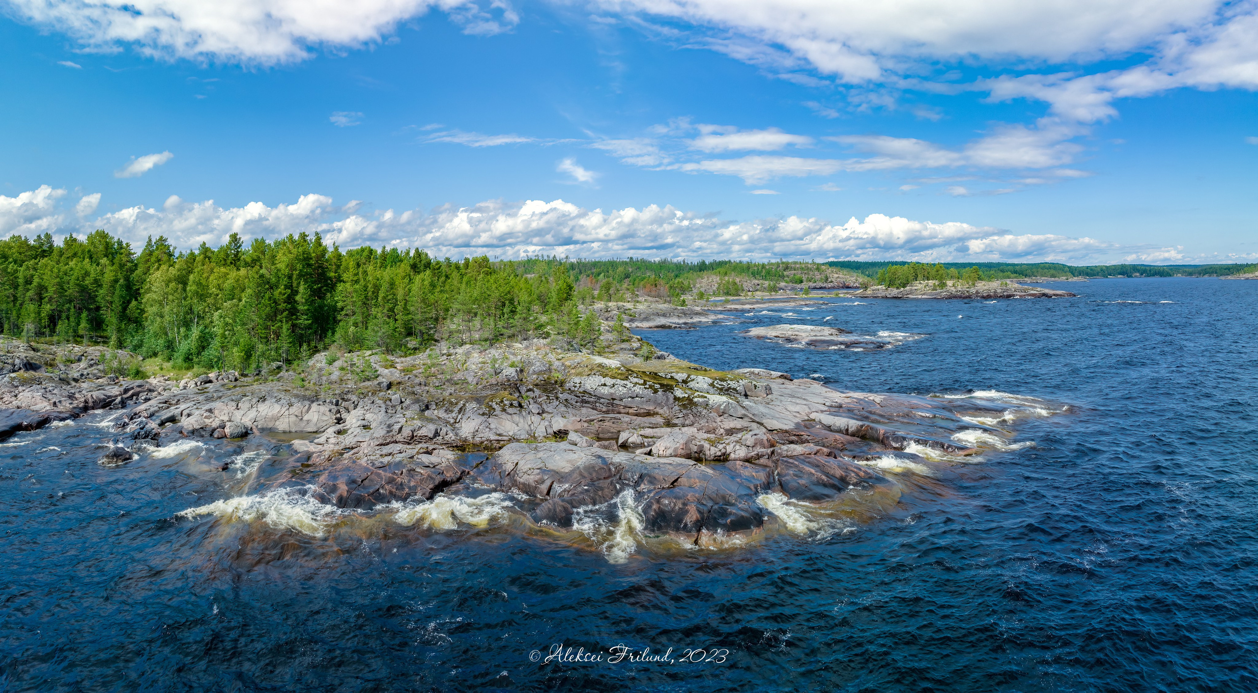 Ладожское озеро. Аэросъемка. Фото и Видео в Карелии. Алексей Фрилунд