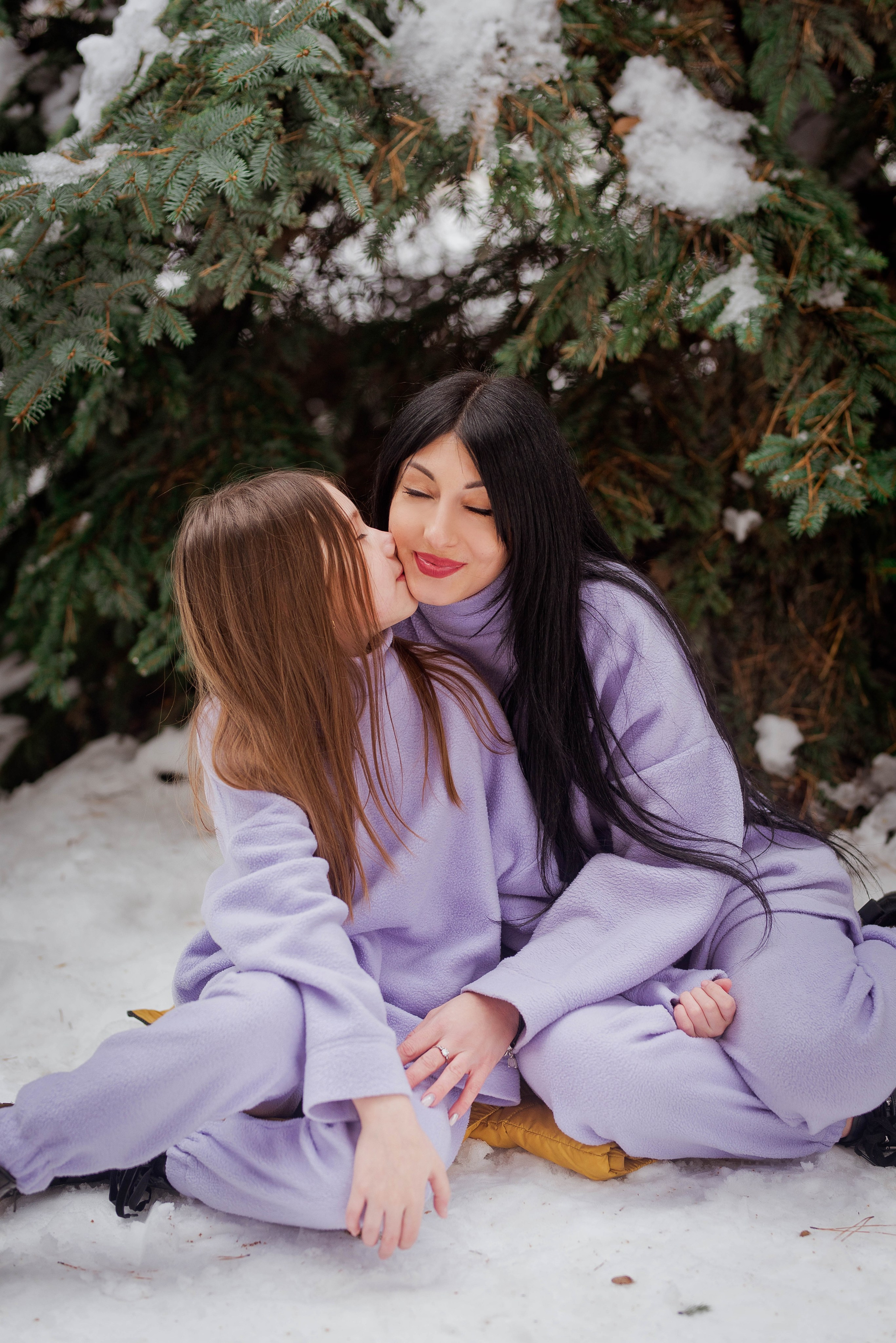 Мама дочь зима. Свадебный и семейный фотограф Яна Стражева. Волгоград, Москва