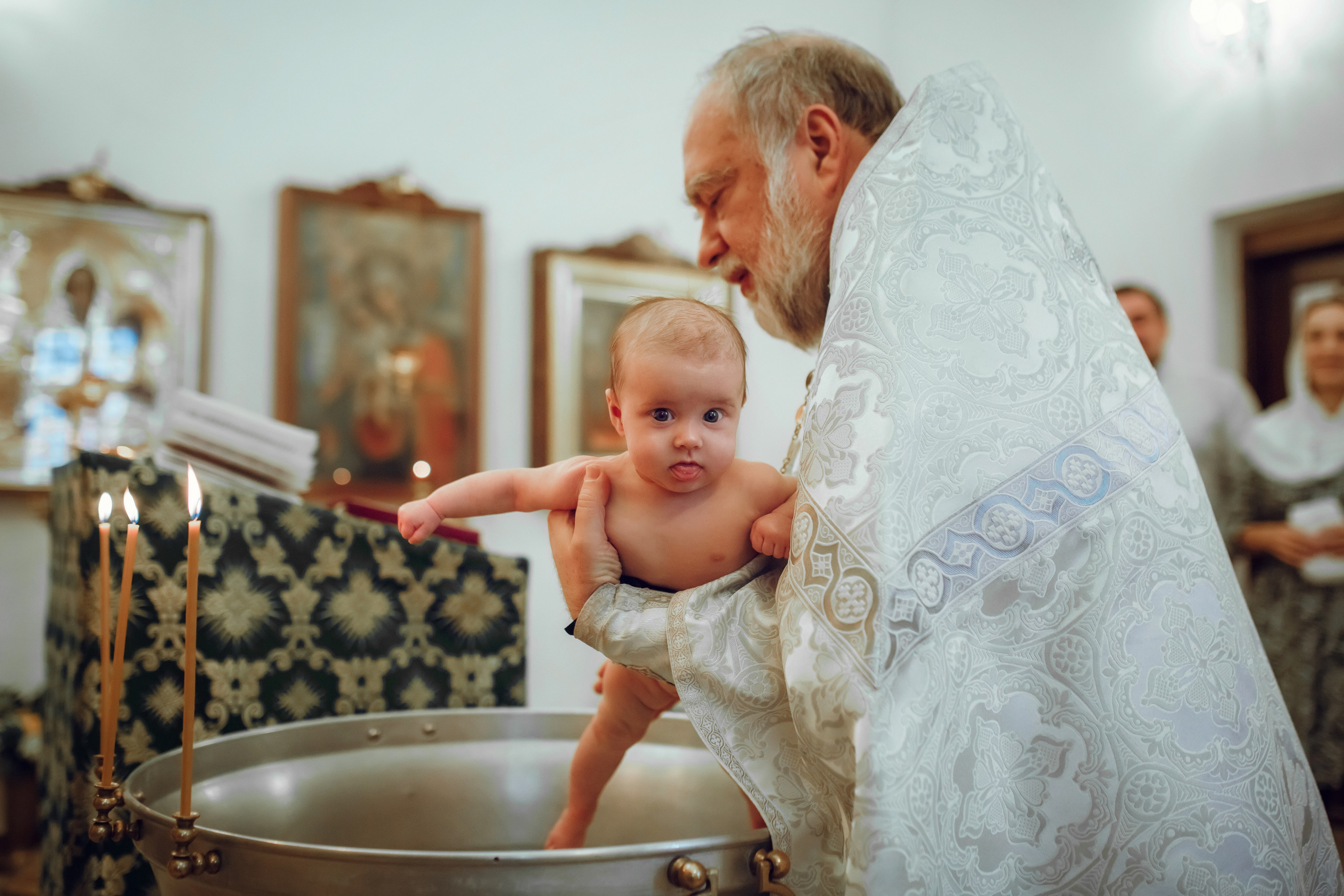 Крещение Дарьи. Фотограф на Крещение, семейный фотограф в Москве