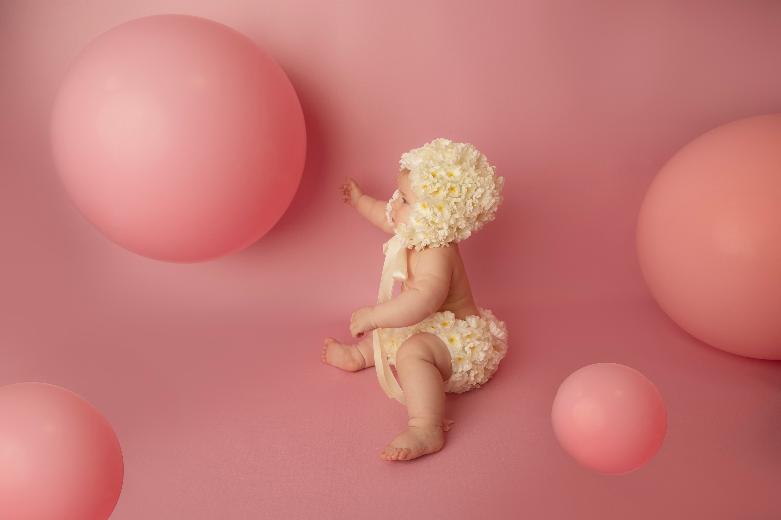 Съемка годовасиков в цветочных костюмах. Фотограф новорожденных, детский фотограф  Москва.Семейная съемка Москва. Семенова Анна