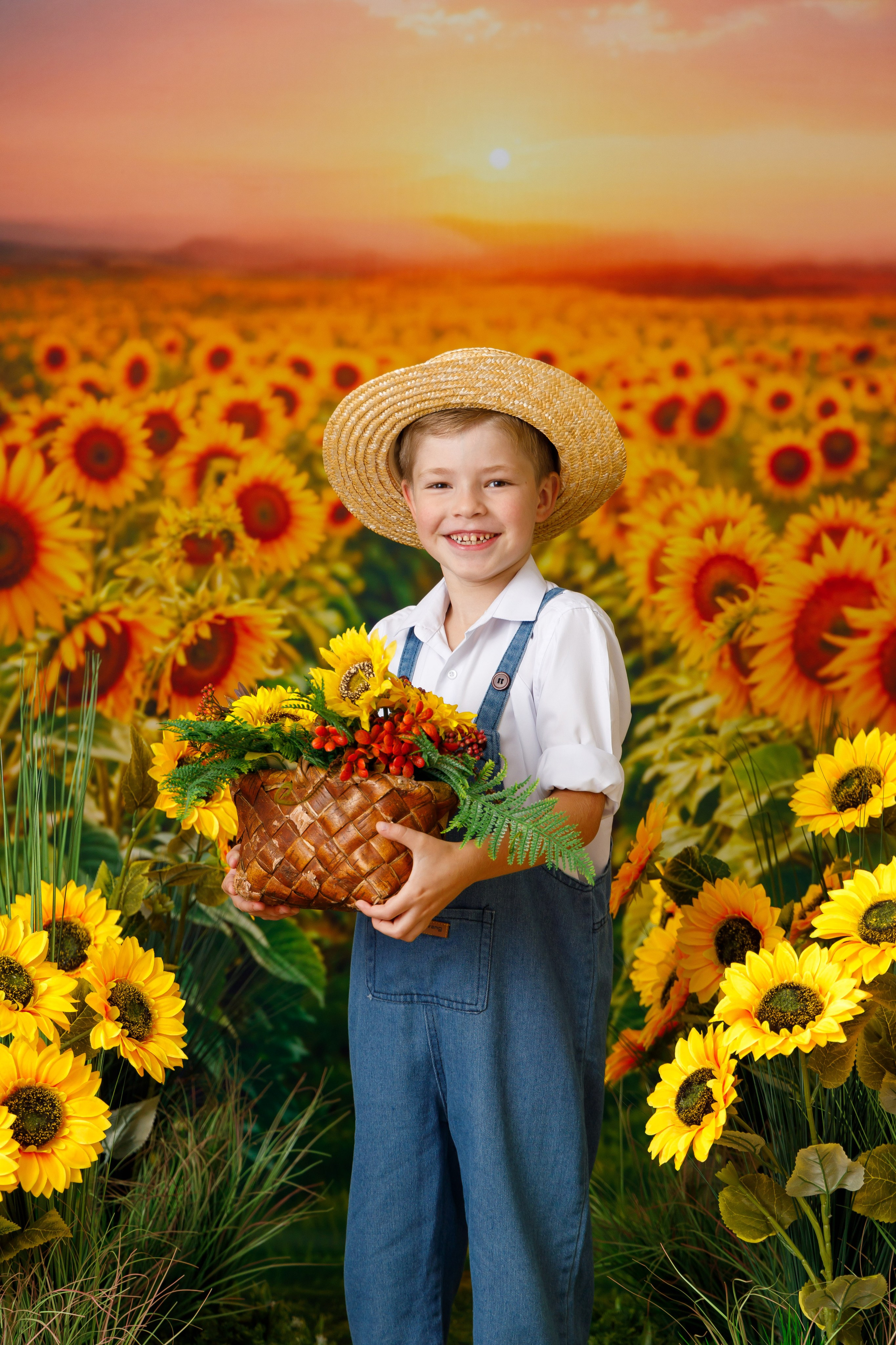 Подсолнухи. Детская фотостудия Москва