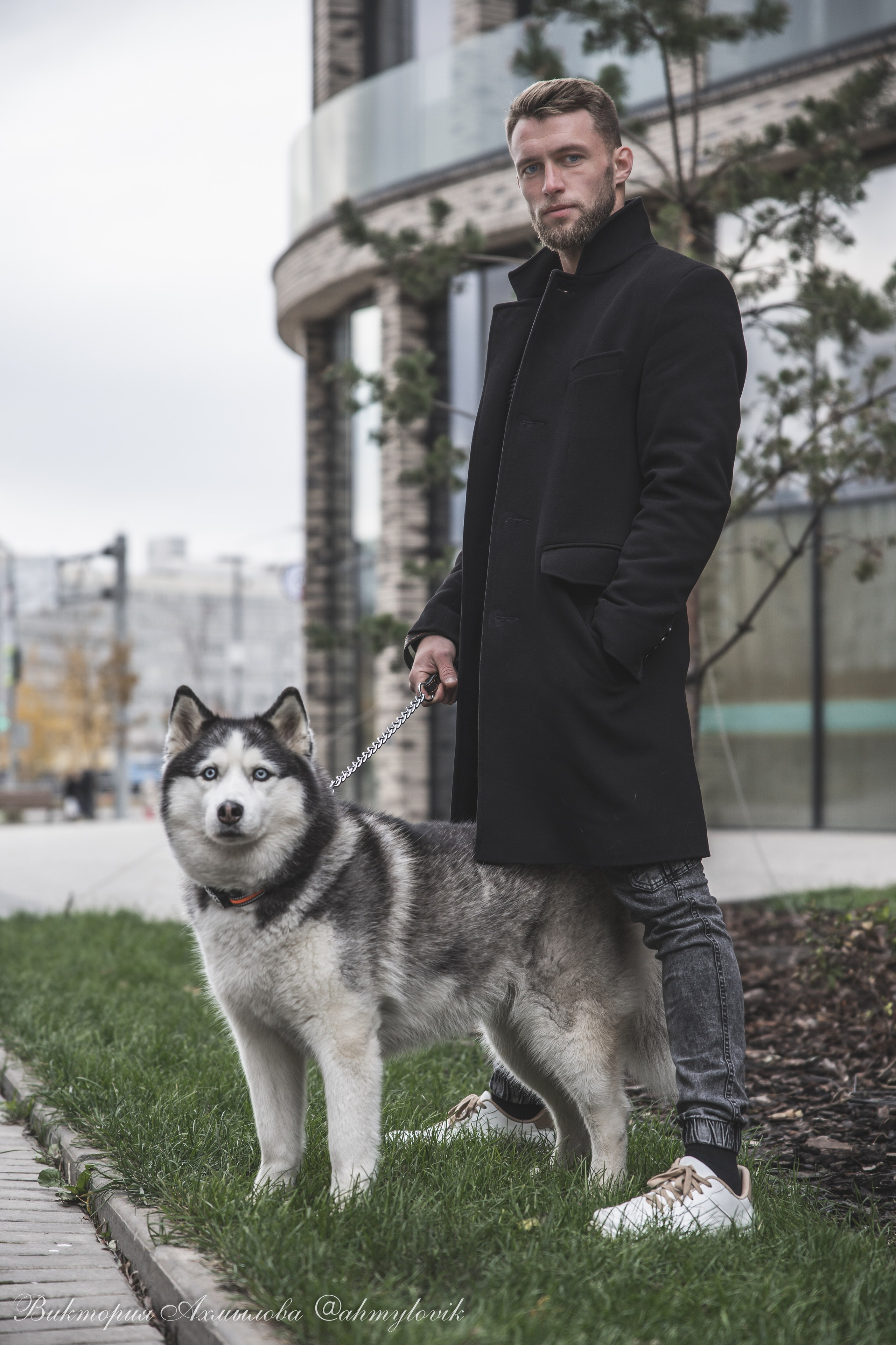 Прогулка с Хаски (Сергей). Виктория Ахмылова. Фотограф в Москве