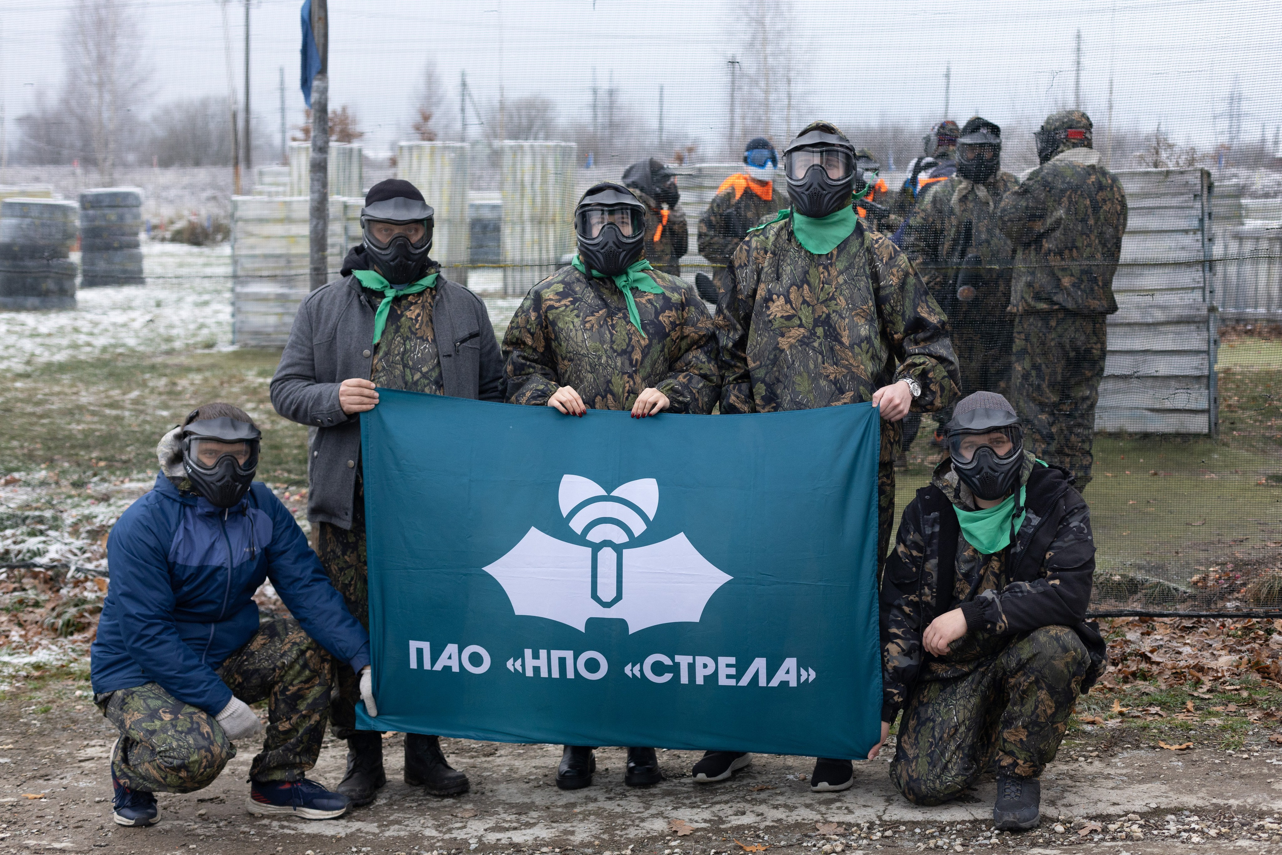 Фото с мероприятия по пейнтболу для Минспорта в Туле