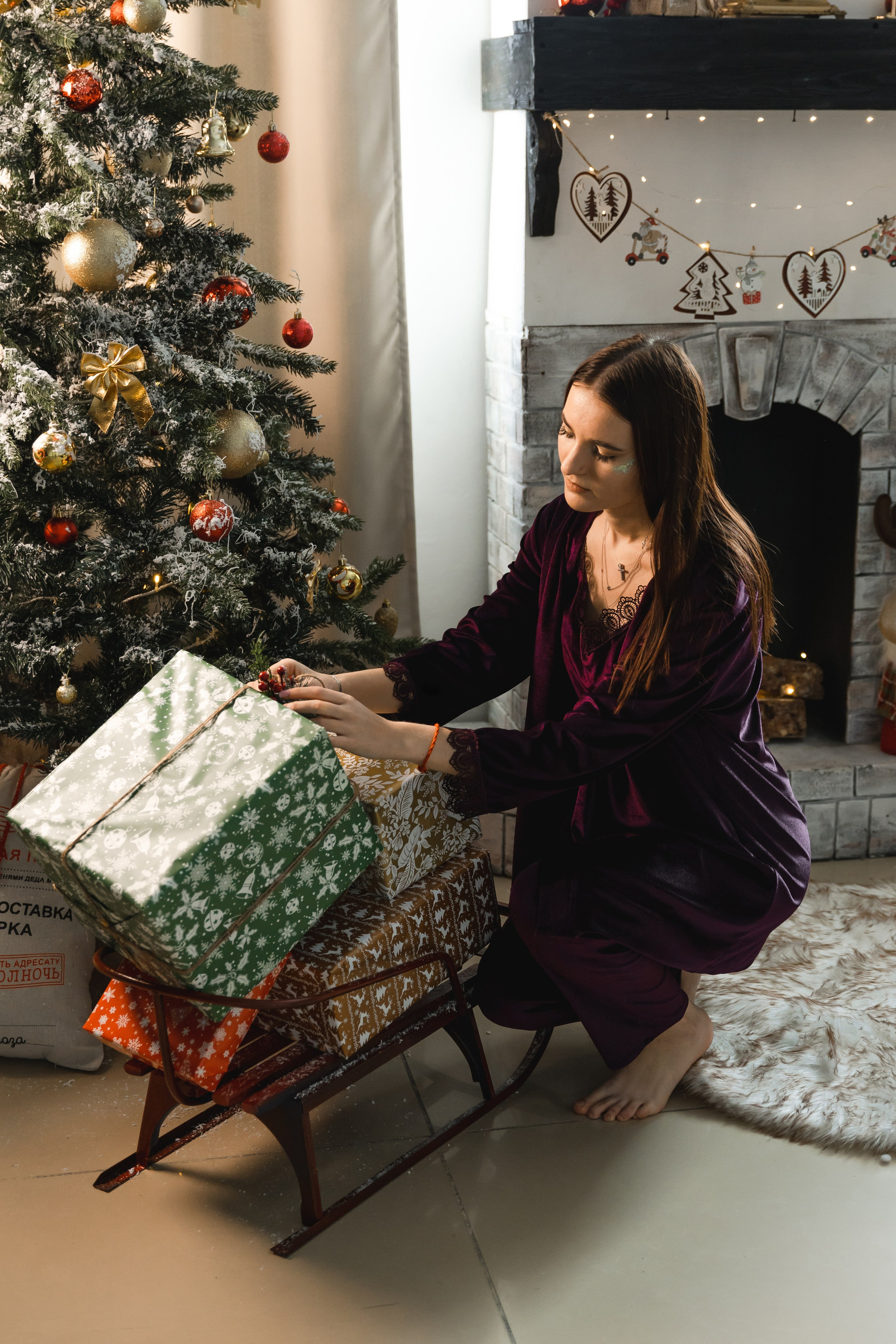 Лера. Индивидуальная новогодняя фотосессия. Фотограф во Владивостоке. Юрганова Анна