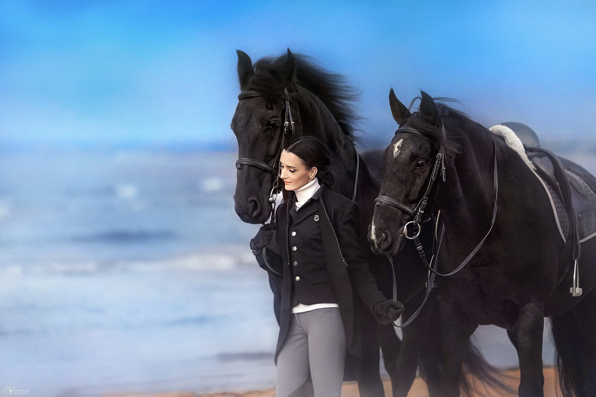 Фотосессии с лошадьми летом. Фотограф женский и мужской портрет Санкт-Петербург