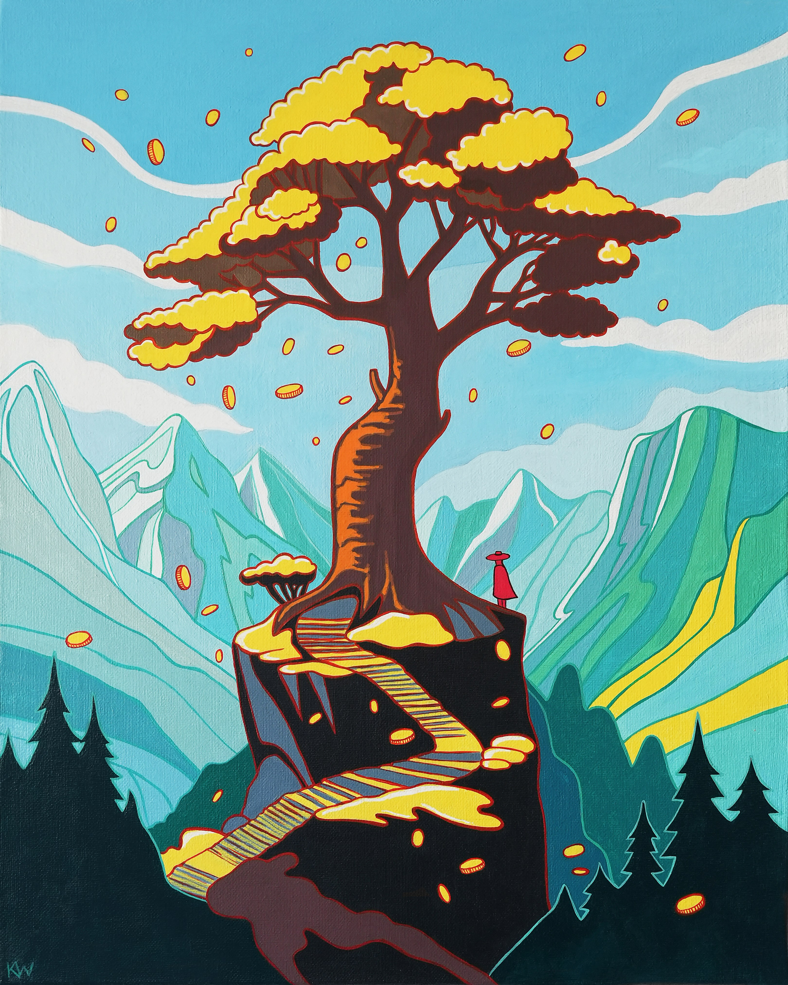 Серия авторских картин «Золото». Художник Katya Warped г. Чебоксары