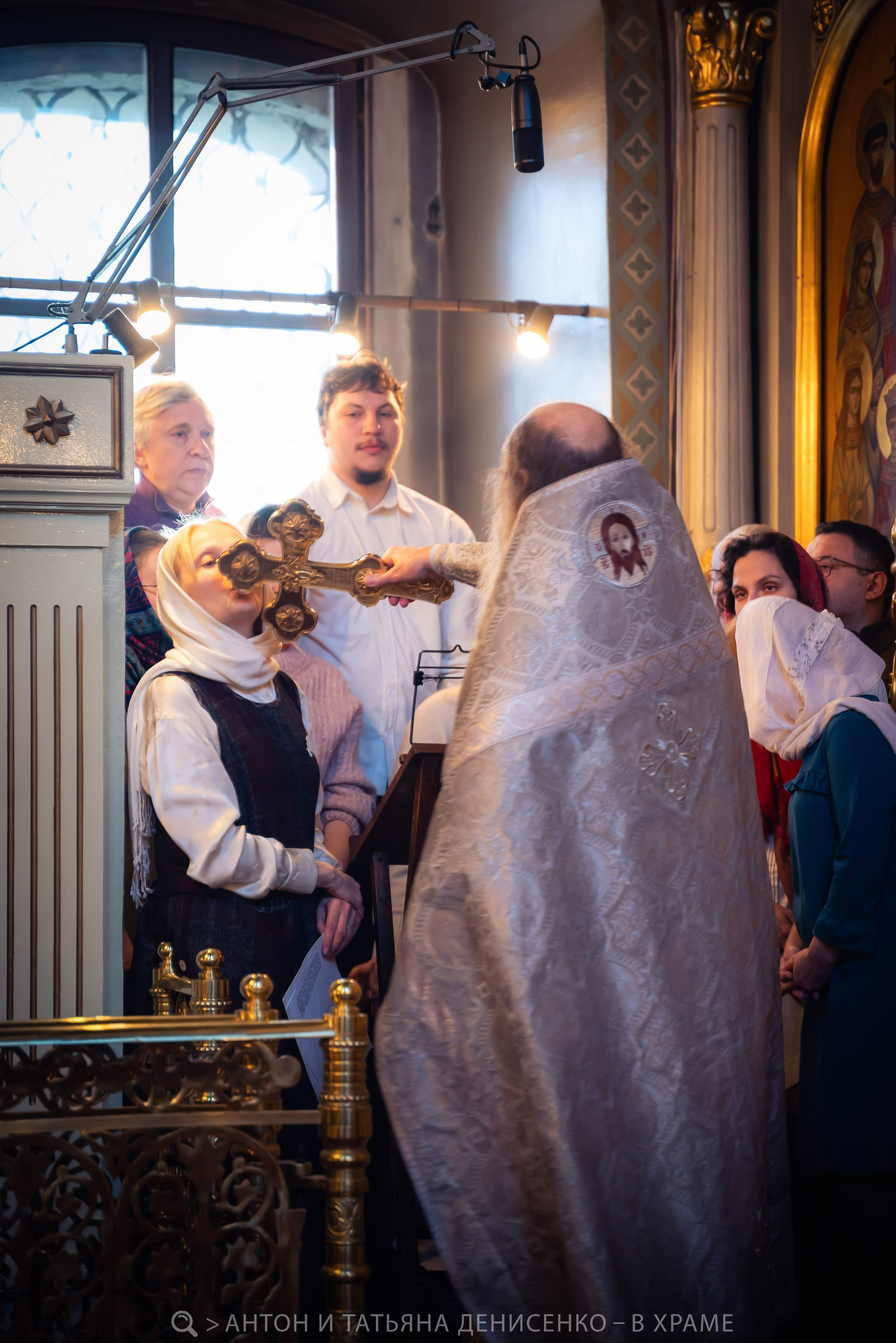 Великое освящение воды — Храм Святых Девяти Мучеников Кизических. Антон и Татьяна Денисенко — В храме