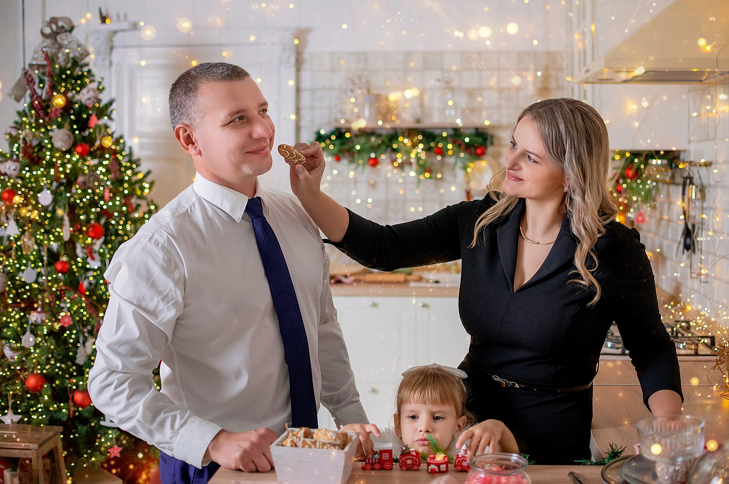 Новогодняя семейная фотосессия в Краснодаре 2023-2024. Фотограф новорожденных Краснодар Малышенко Надежда